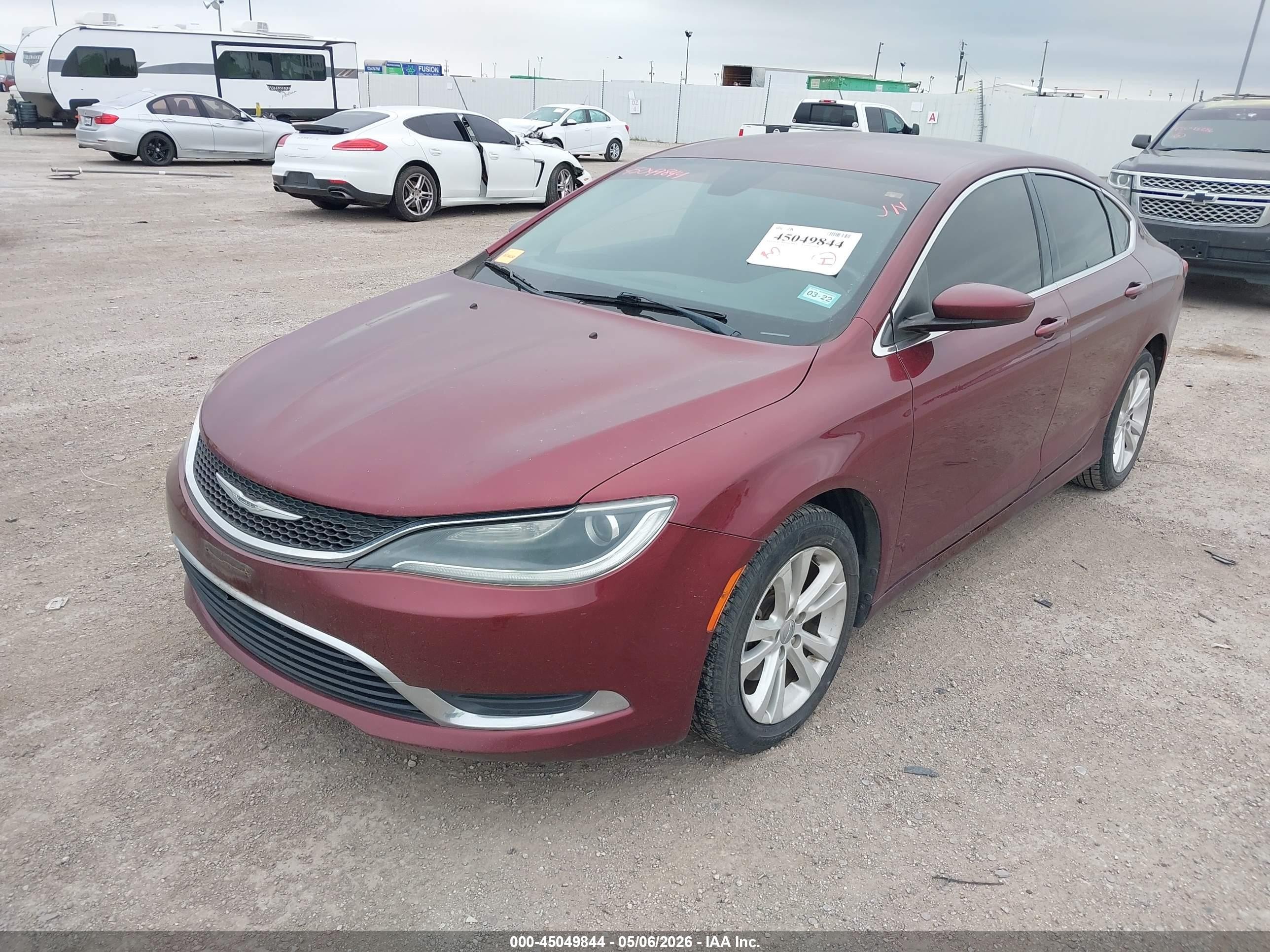 2015 Chrysler 200 Limited Red vin: 1C3CCCAB0FN695716