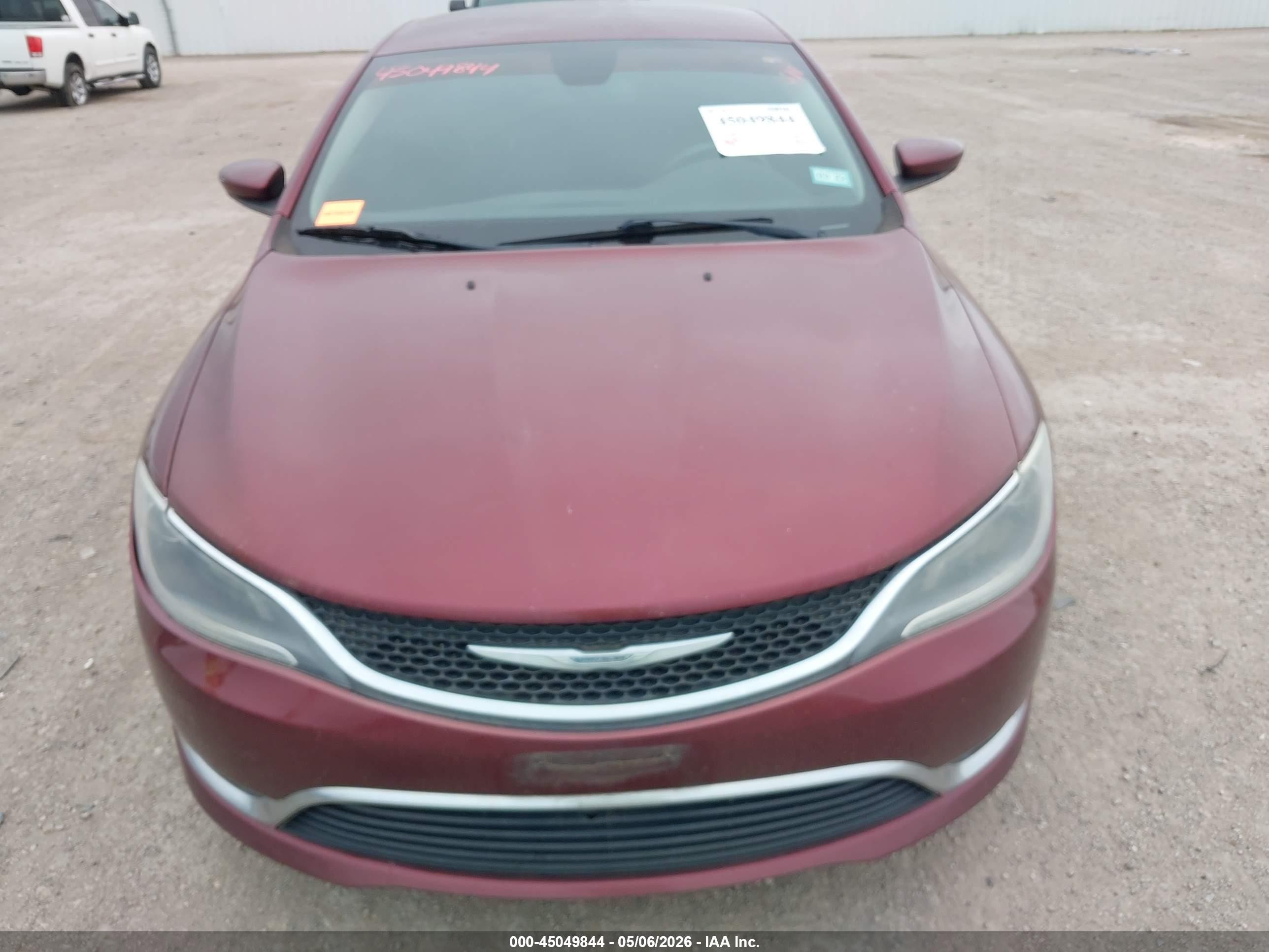 2015 Chrysler 200 Limited Red vin: 1C3CCCAB0FN695716