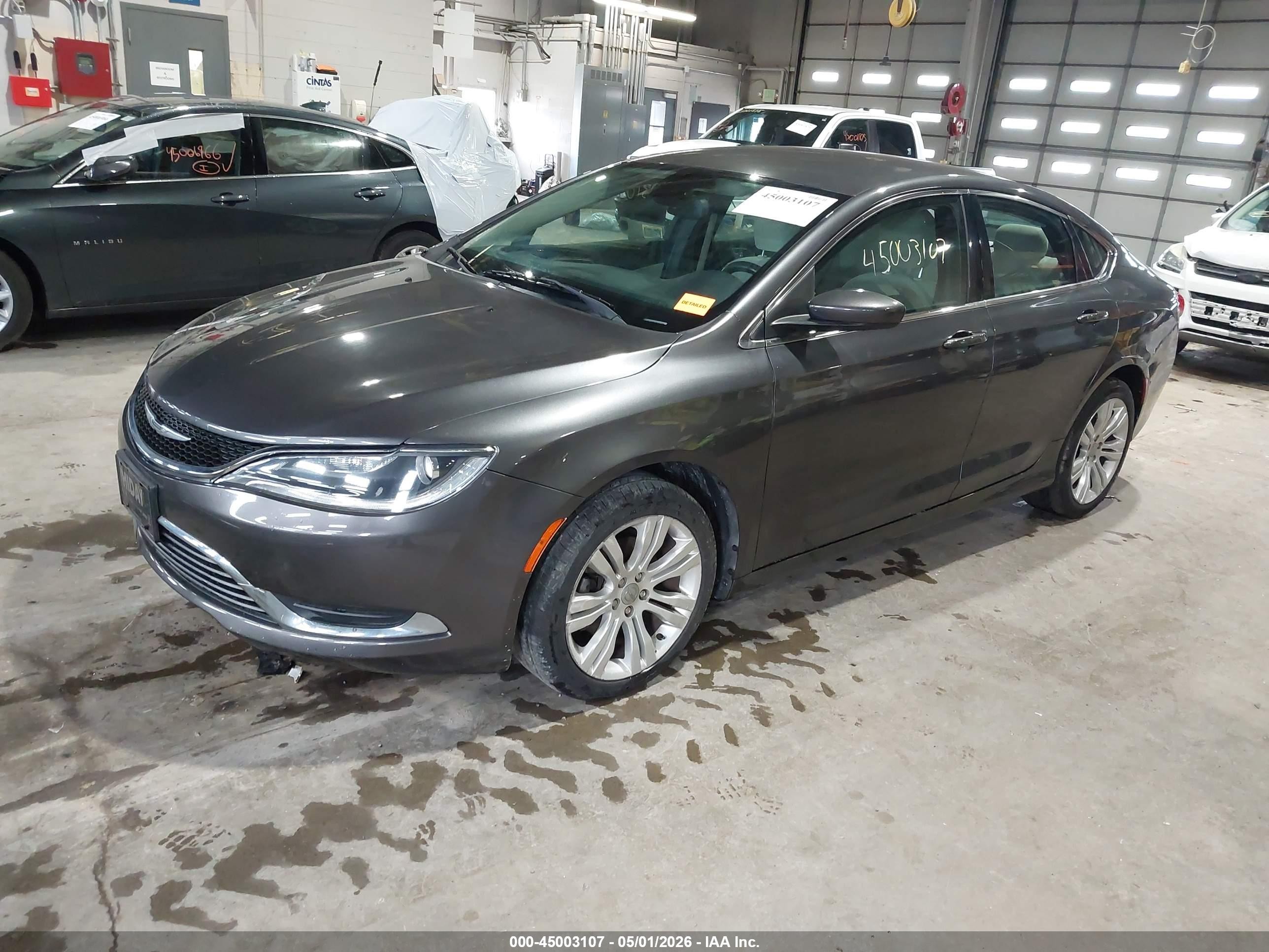 2015 Chrysler 200 Limited Gray vin: 1C3CCCAB0FN707234
