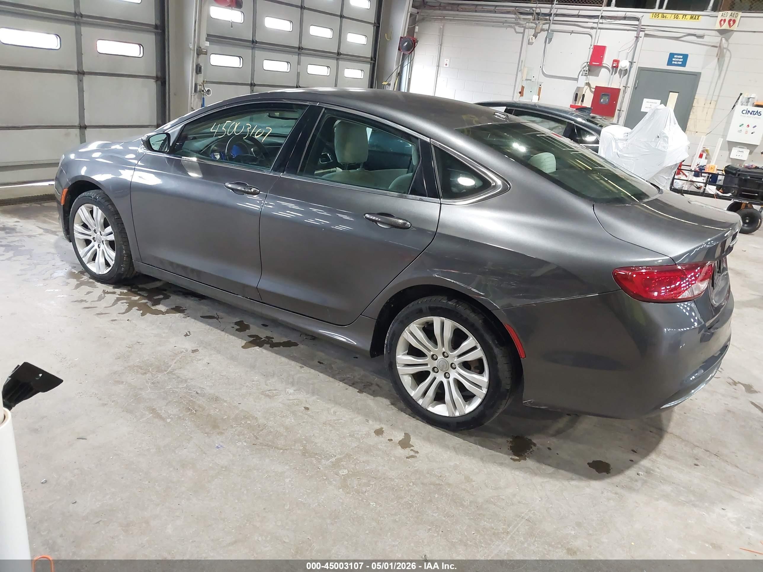 2015 Chrysler 200 Limited Gray vin: 1C3CCCAB0FN707234