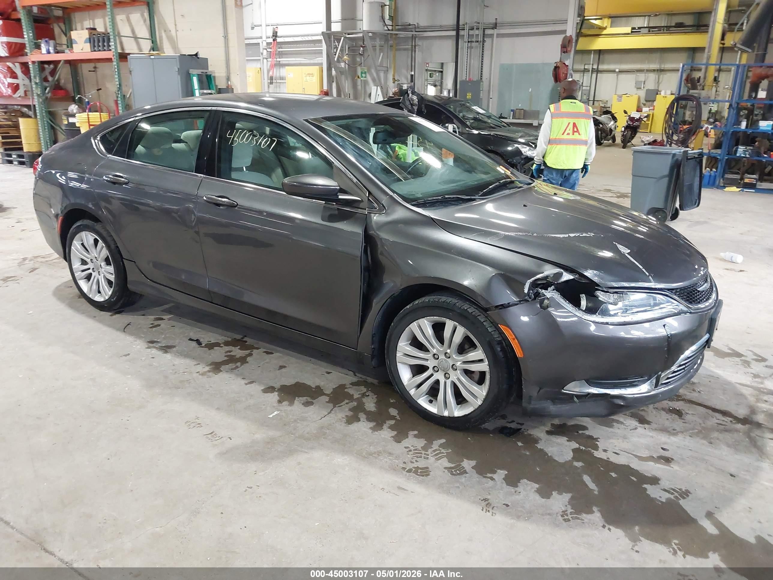 2015 Chrysler 200 Limited Gray vin: 1C3CCCAB0FN707234