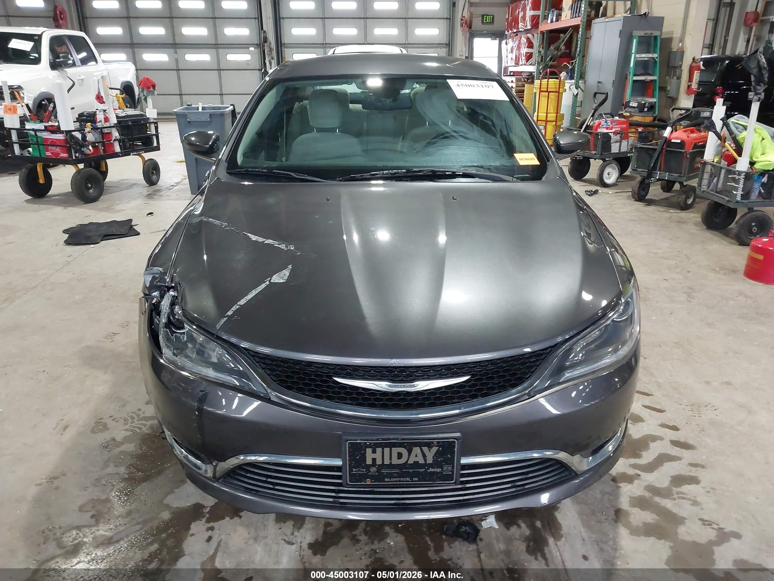 2015 Chrysler 200 Limited Gray vin: 1C3CCCAB0FN707234