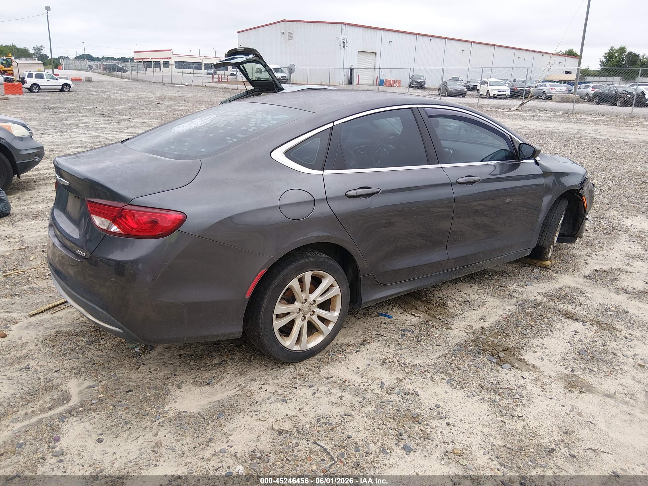 2015 Chrysler 200 Limited Gray vin: 1C3CCCAB0FN713096