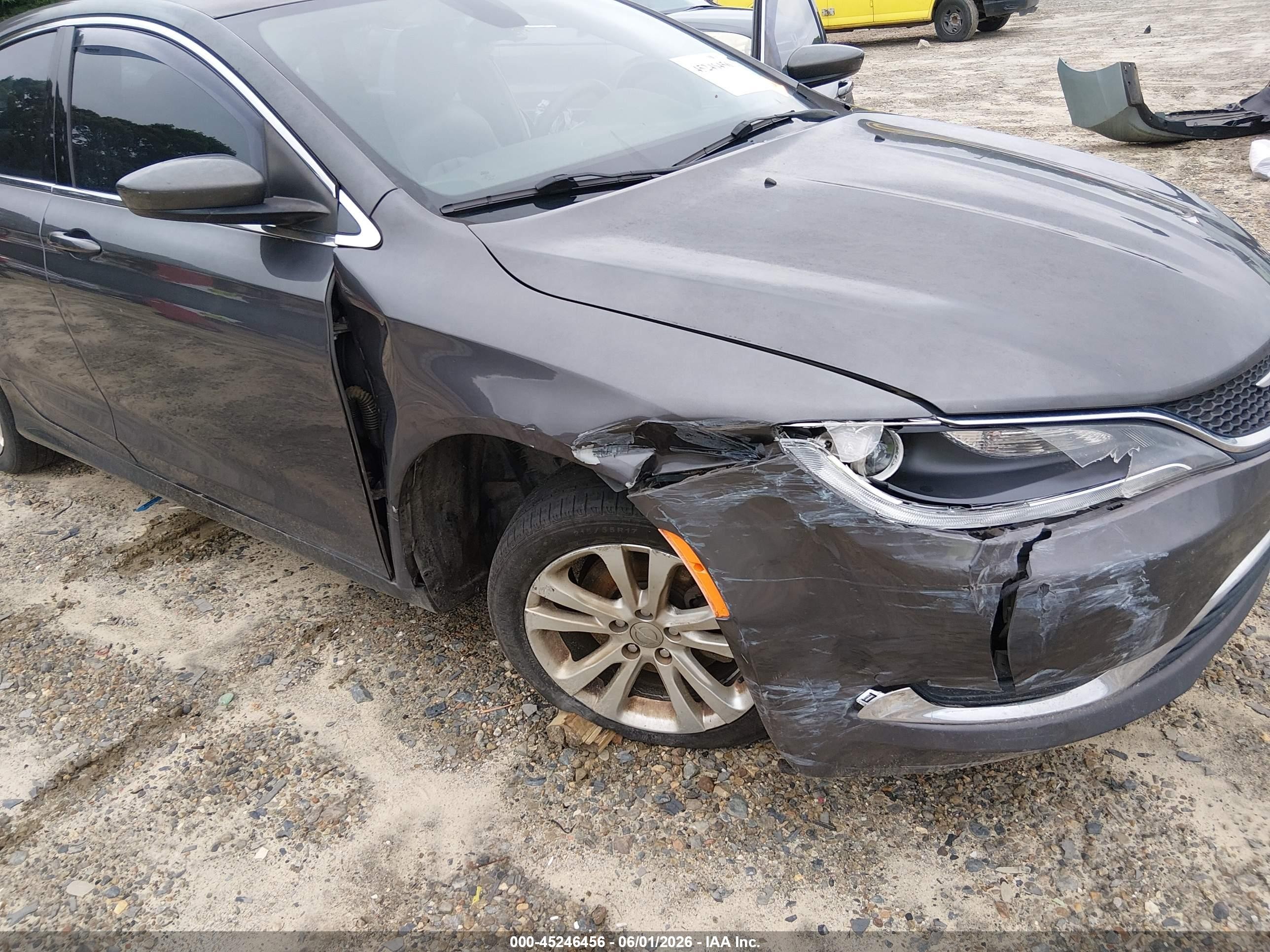 2015 Chrysler 200 Limited Gray vin: 1C3CCCAB0FN713096