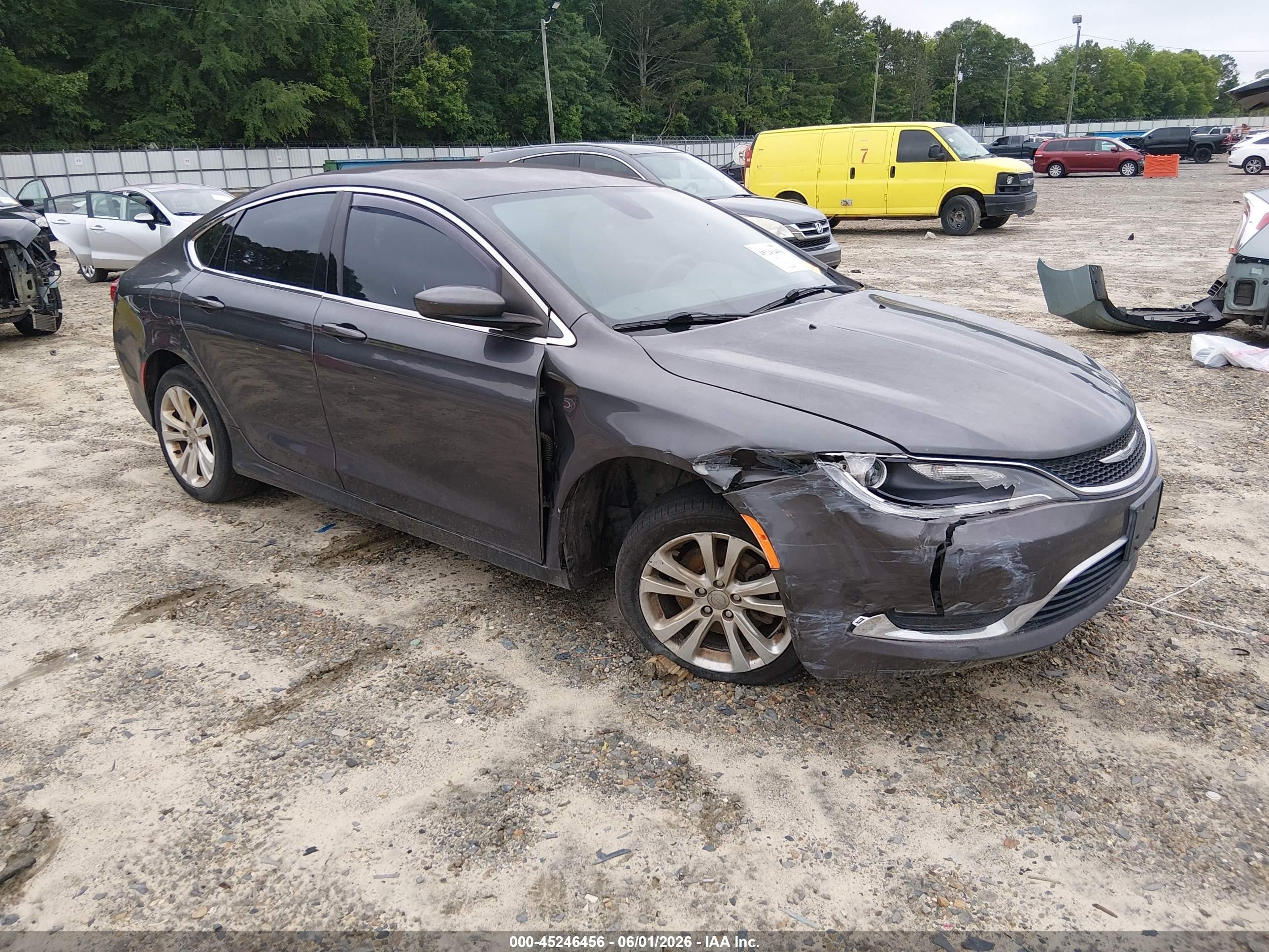 2015 Chrysler 200 Limited Gray vin: 1C3CCCAB0FN713096