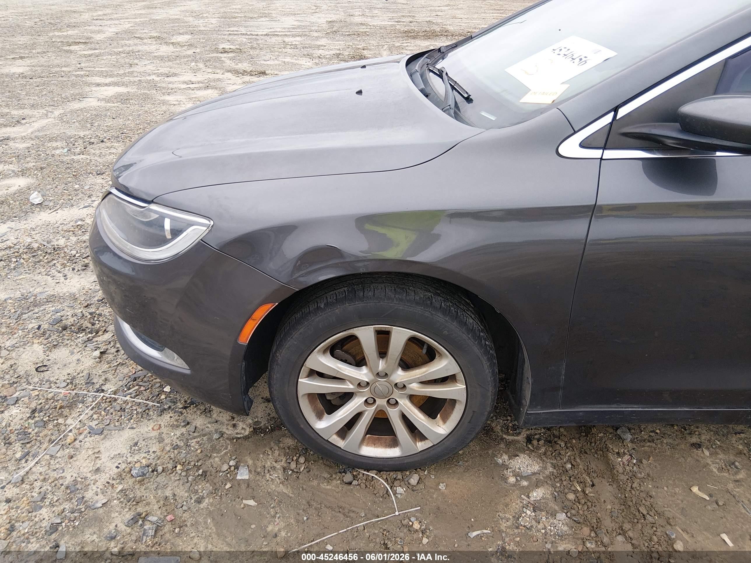 2015 Chrysler 200 Limited Gray vin: 1C3CCCAB0FN713096