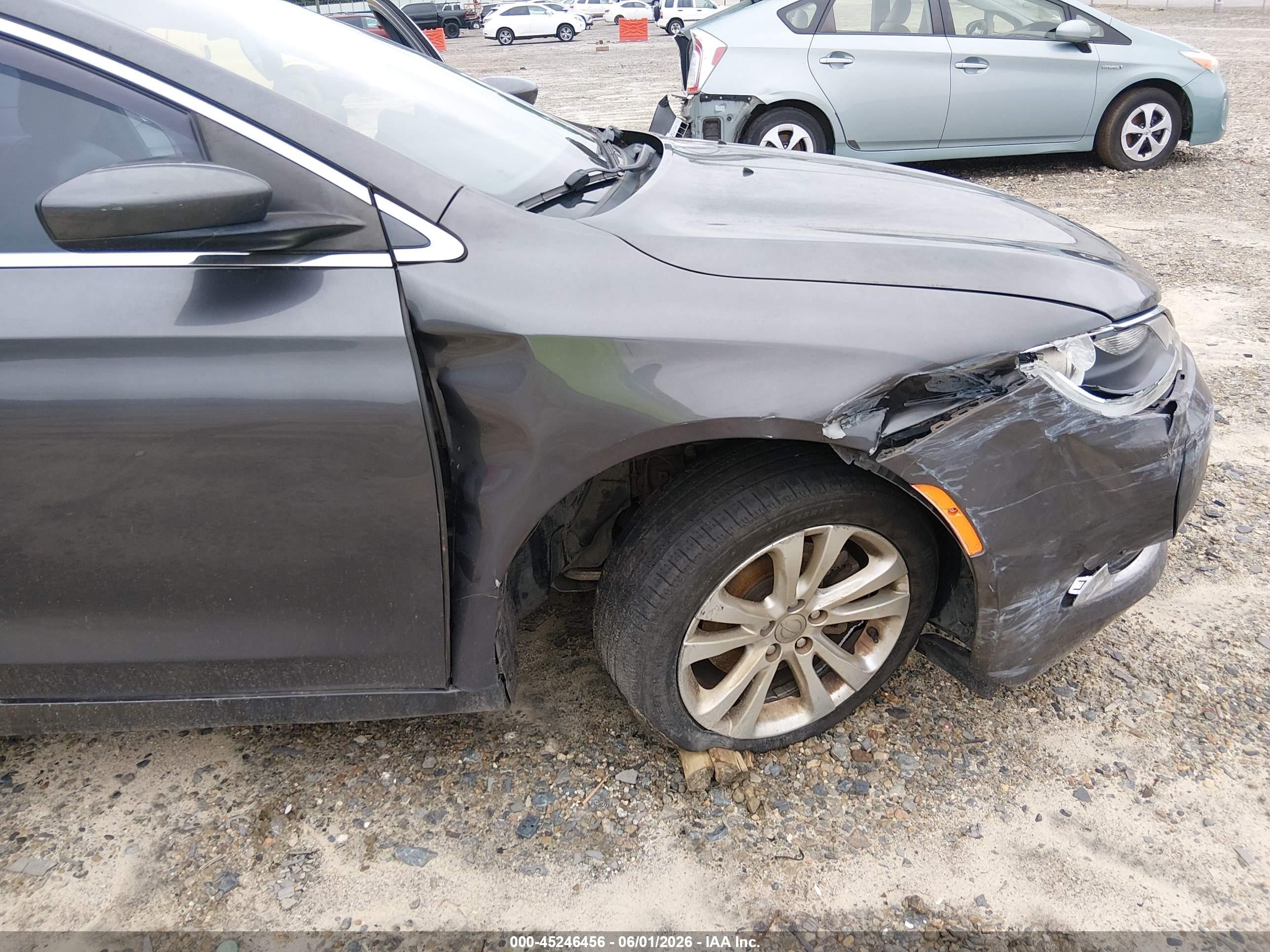 2015 Chrysler 200 Limited Gray vin: 1C3CCCAB0FN713096