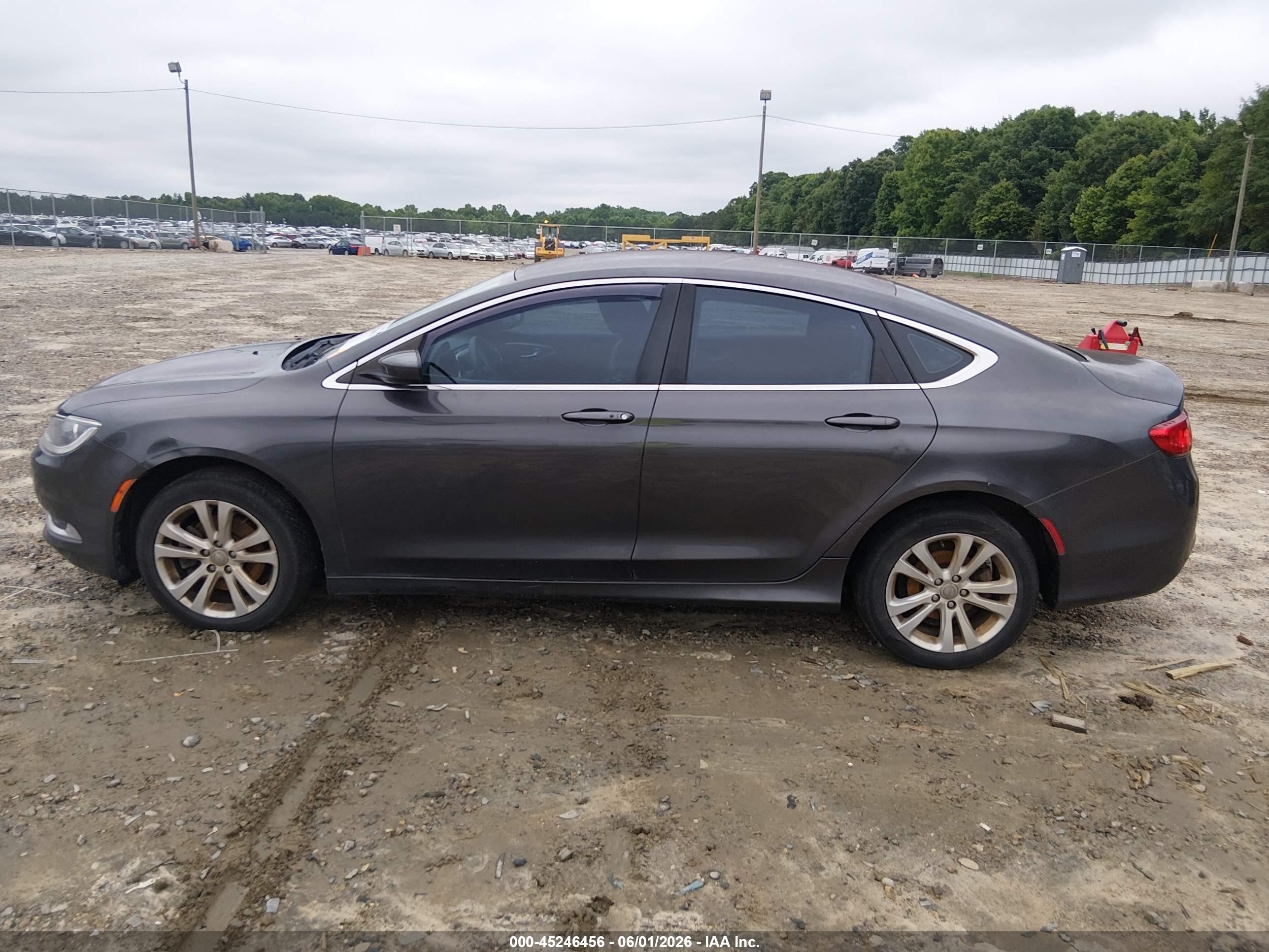 2015 Chrysler 200 Limited Gray vin: 1C3CCCAB0FN713096