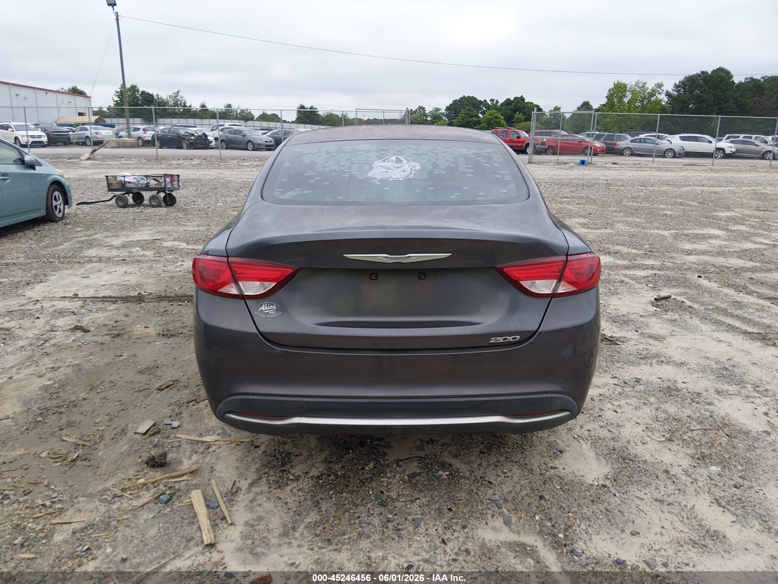 2015 Chrysler 200 Limited Gray vin: 1C3CCCAB0FN713096
