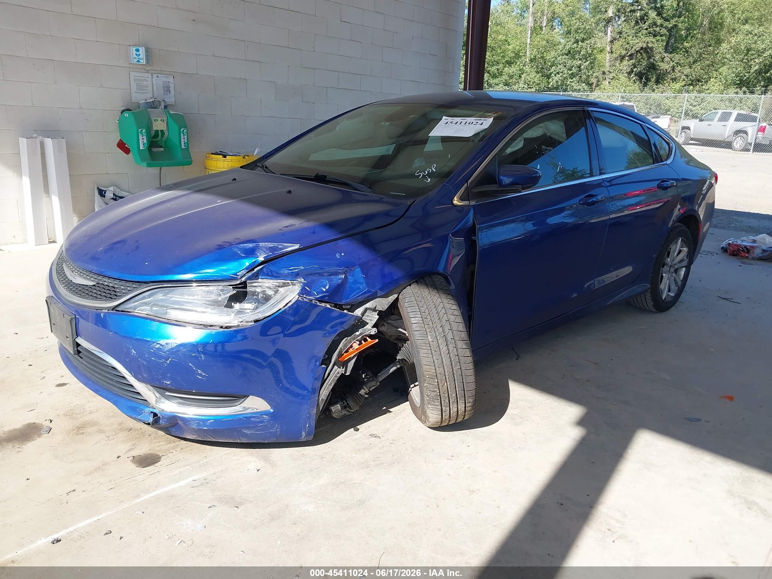 2015 Chrysler 200 Limited Blue vin: 1C3CCCAB0FN719237