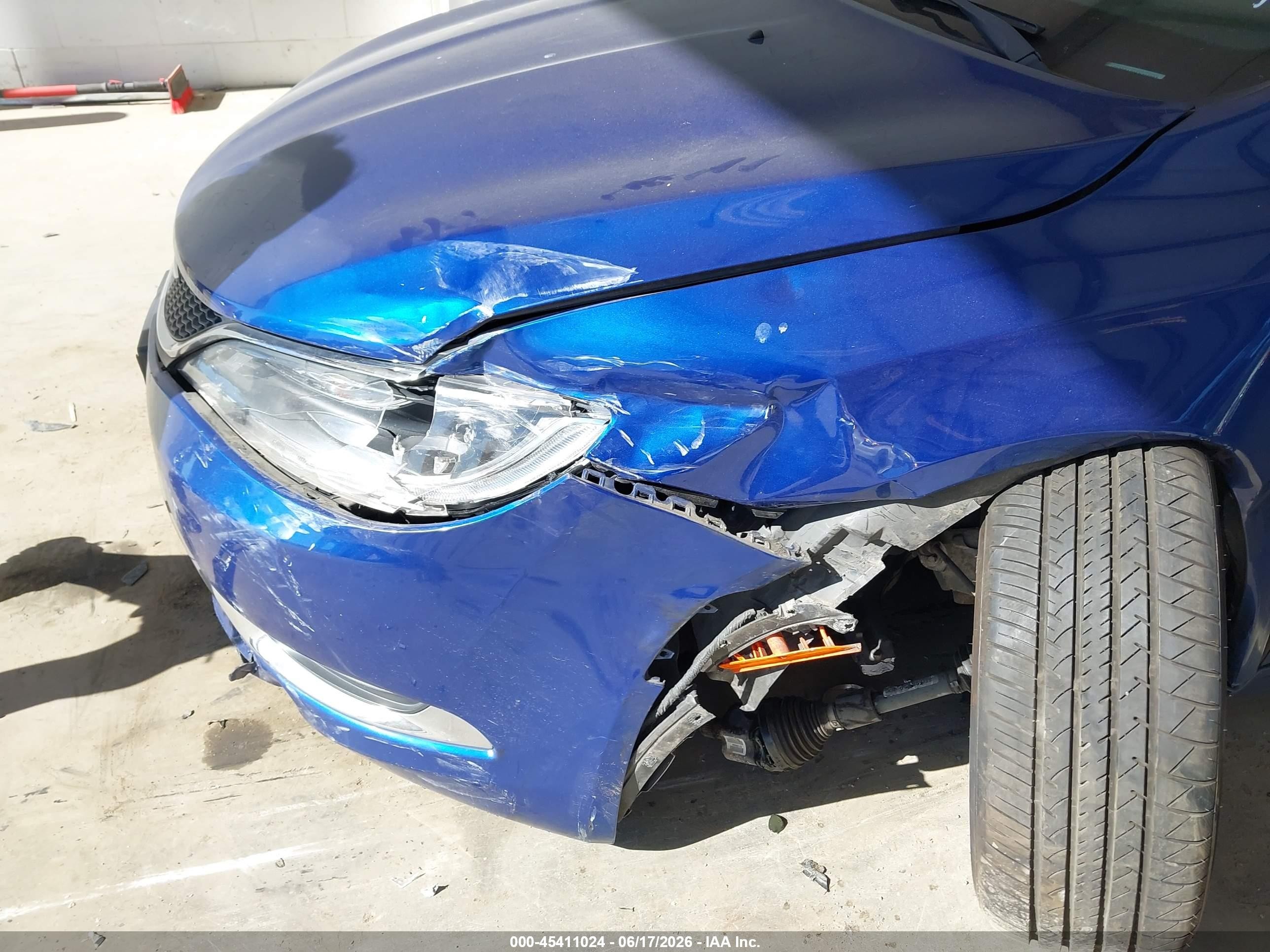 2015 Chrysler 200 Limited Blue vin: 1C3CCCAB0FN719237