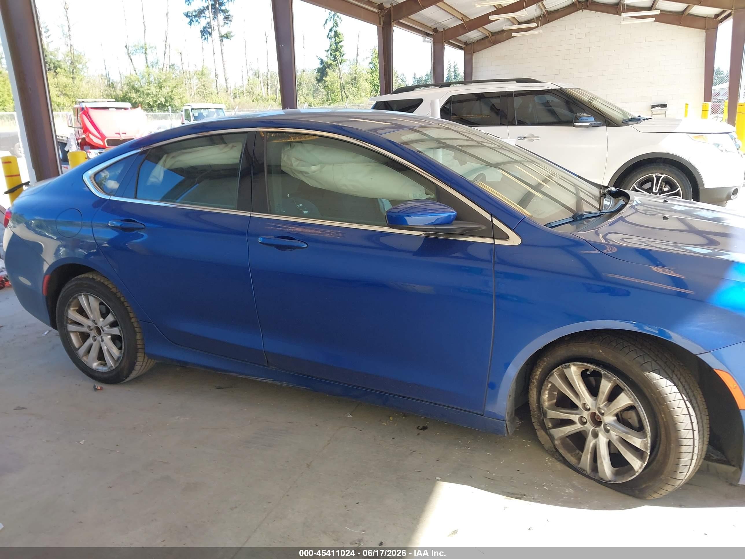 2015 Chrysler 200 Limited Blue vin: 1C3CCCAB0FN719237