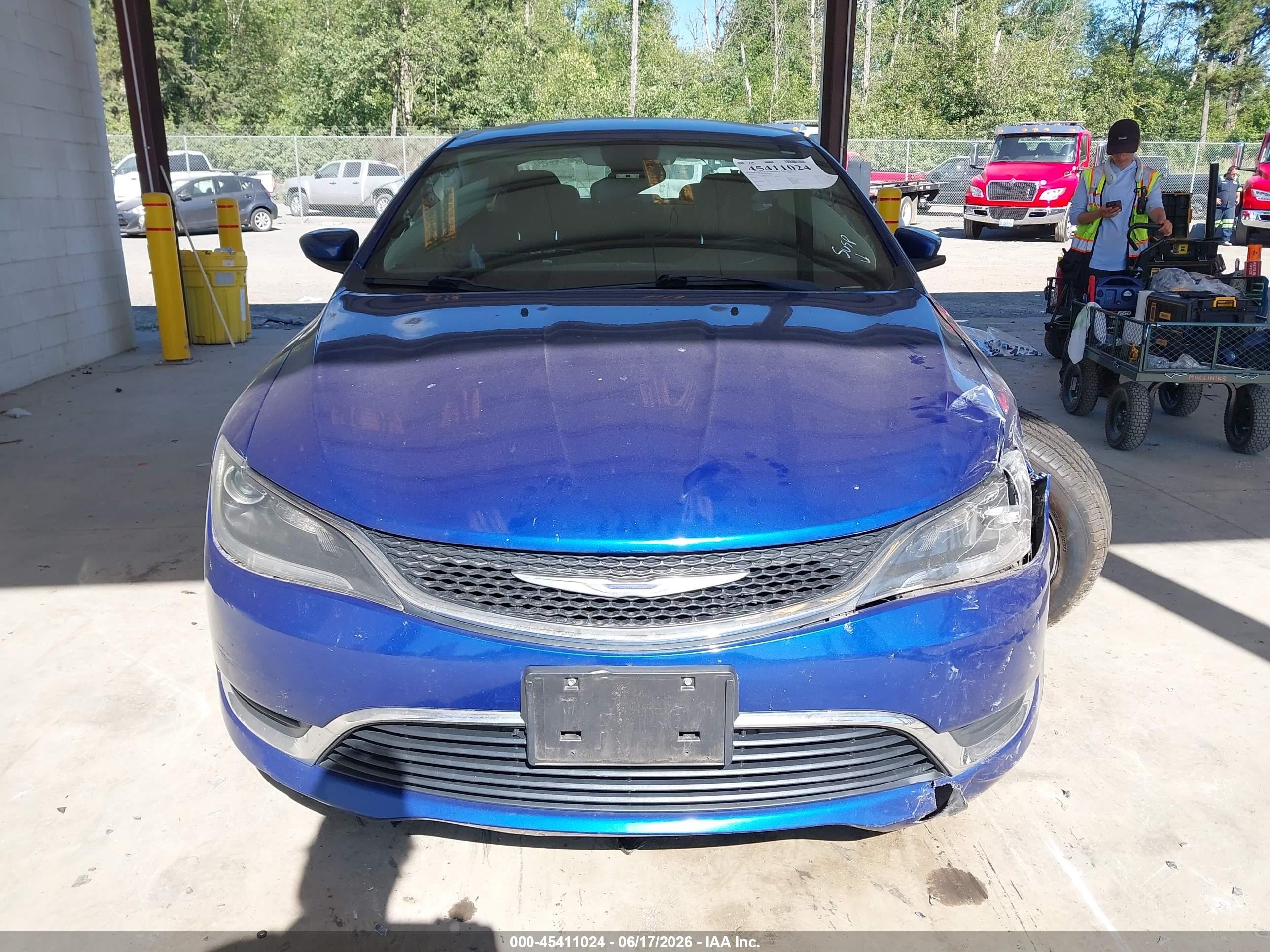 2015 Chrysler 200 Limited Blue vin: 1C3CCCAB0FN719237