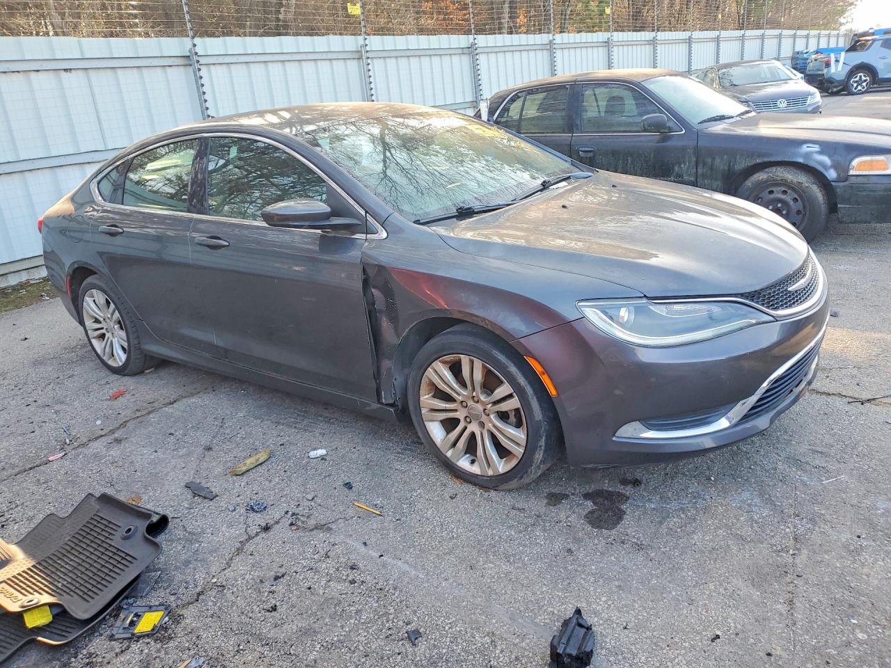 2015 Chrysler 200 Limited Серый vin: 1C3CCCAB0FN753453