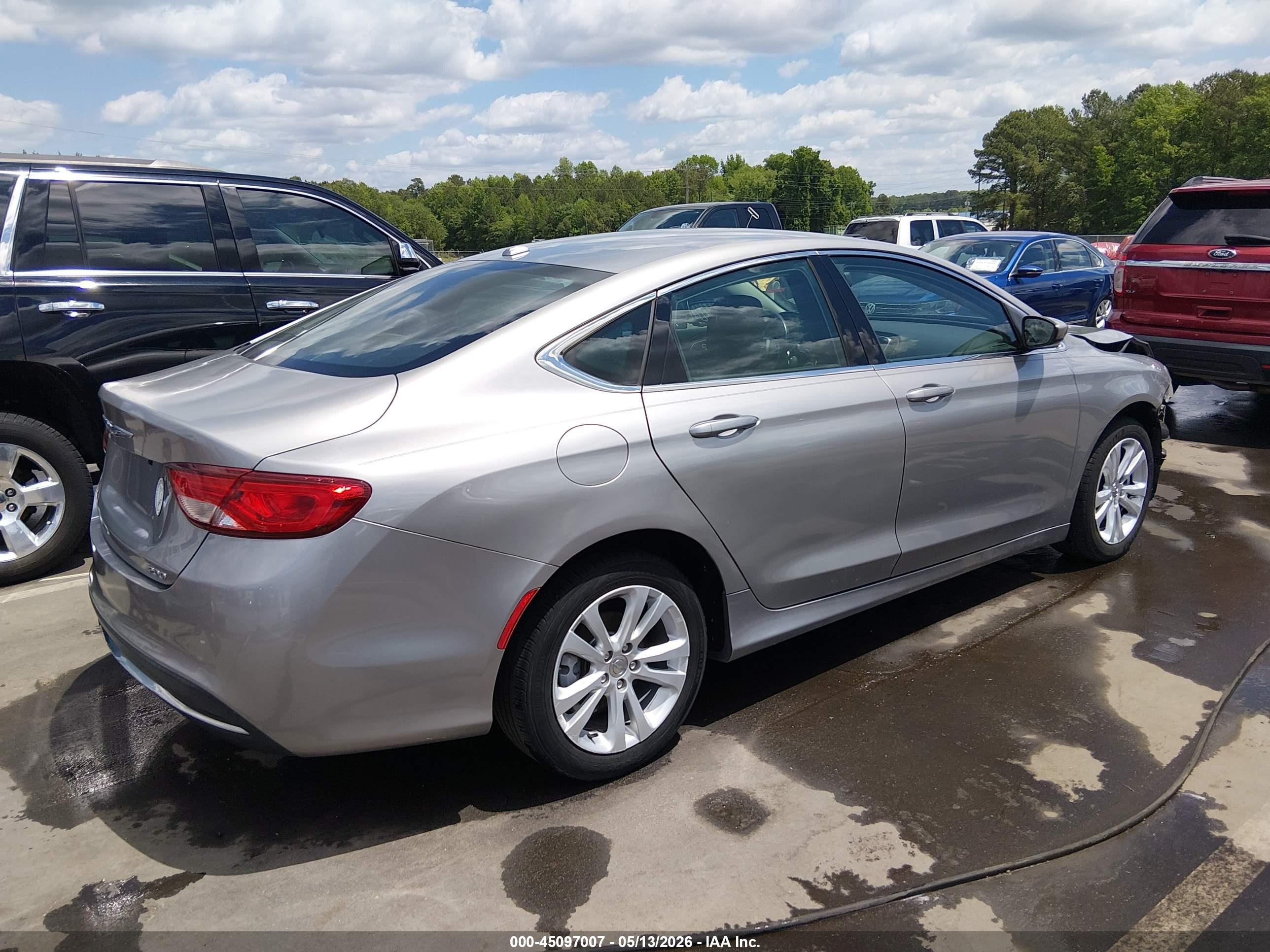 2016 Chrysler 200 Limited Серебряный vin: 1C3CCCAB0GN110764