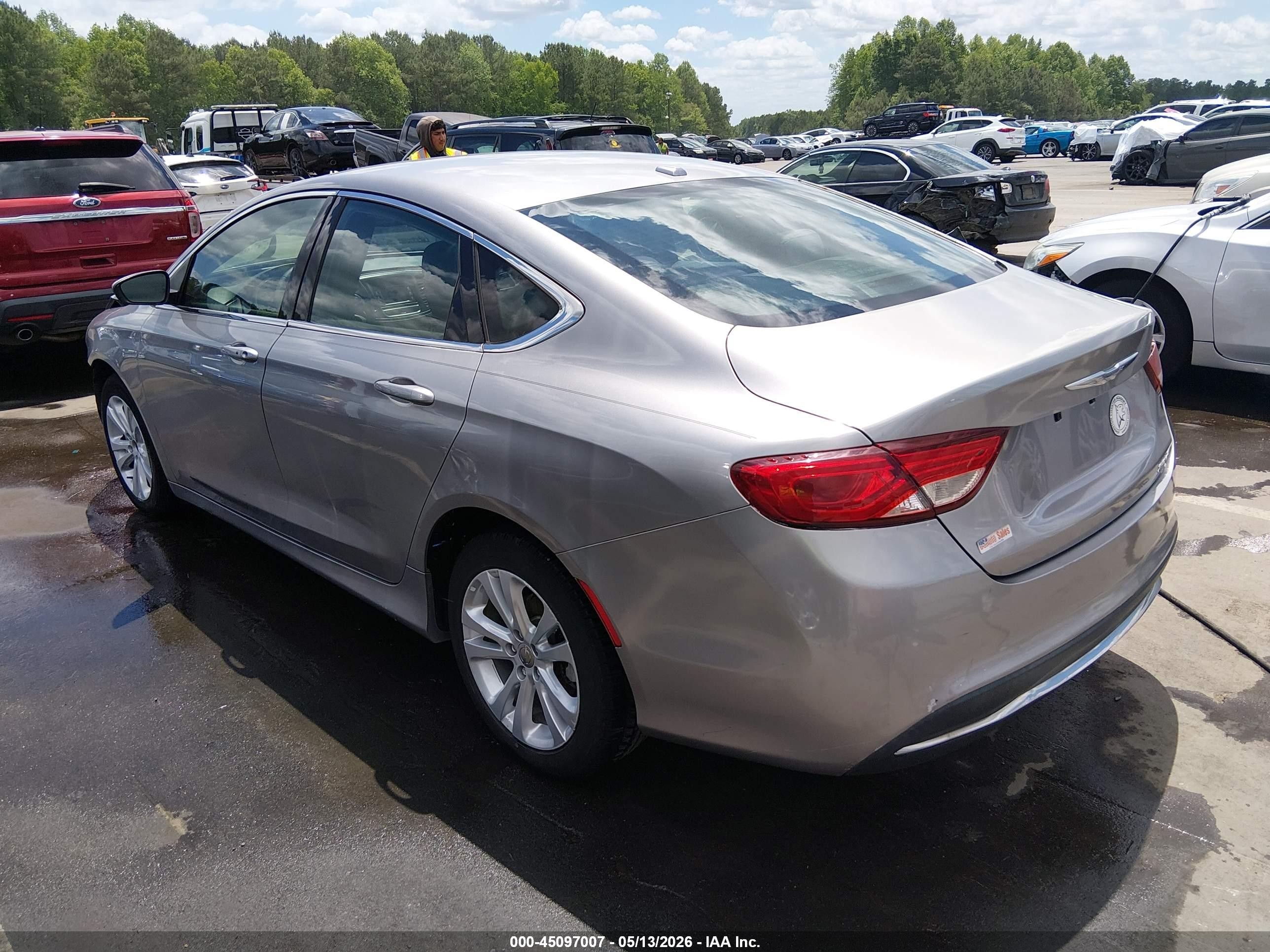 2016 Chrysler 200 Limited Серебряный vin: 1C3CCCAB0GN110764