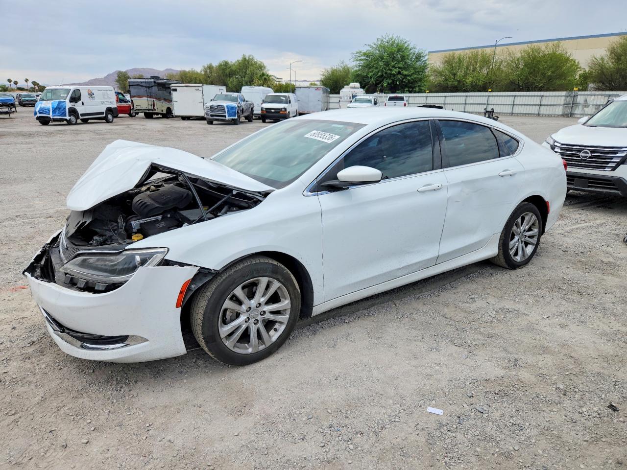 2015 Chrysler 200 Limited White vin: 1C3CCCAB1FN537255