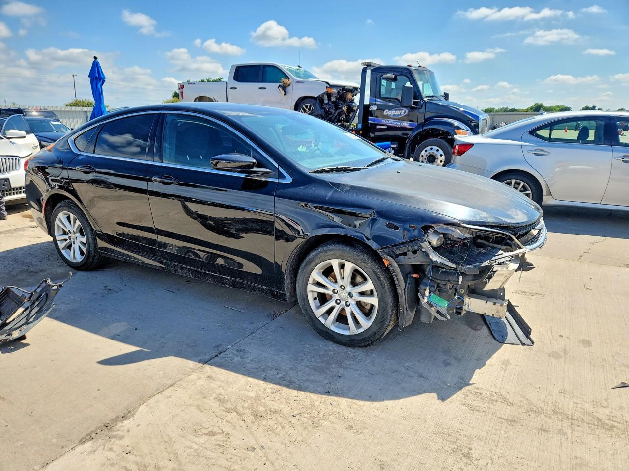 2015 Chrysler 200 Limited Черный vin: 1C3CCCAB1FN558980