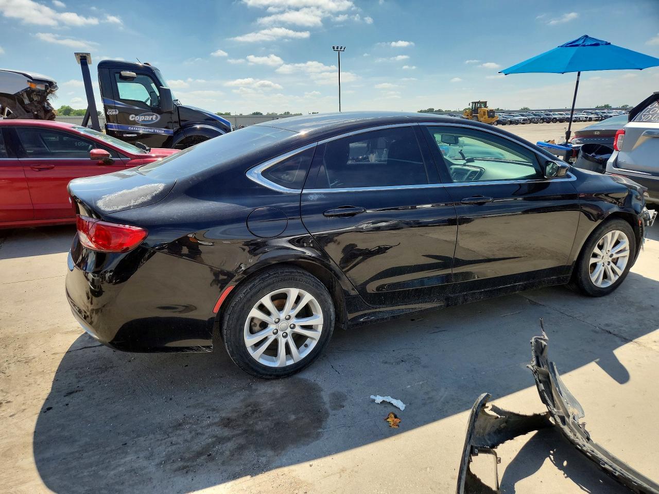 2015 Chrysler 200 Limited Черный vin: 1C3CCCAB1FN558980
