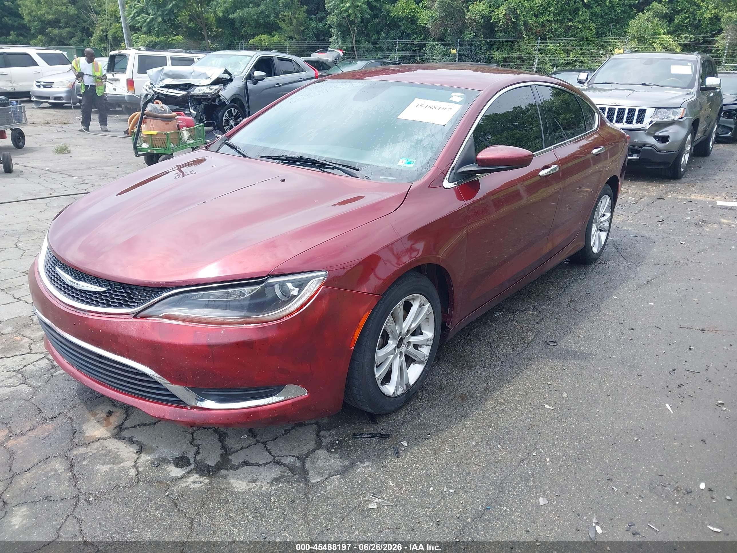 2015 Chrysler 200 Limited Коричневый vin: 1C3CCCAB1FN590621