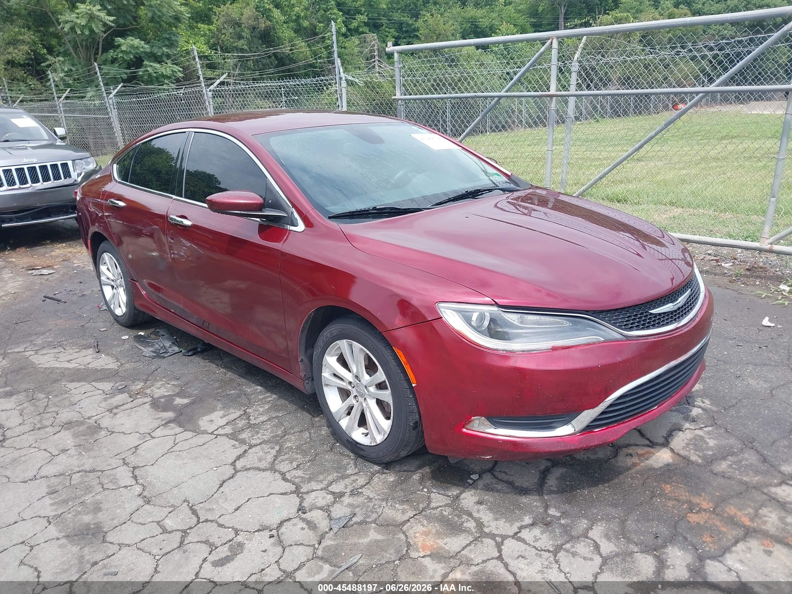 2015 Chrysler 200 Limited Brown vin: 1C3CCCAB1FN590621