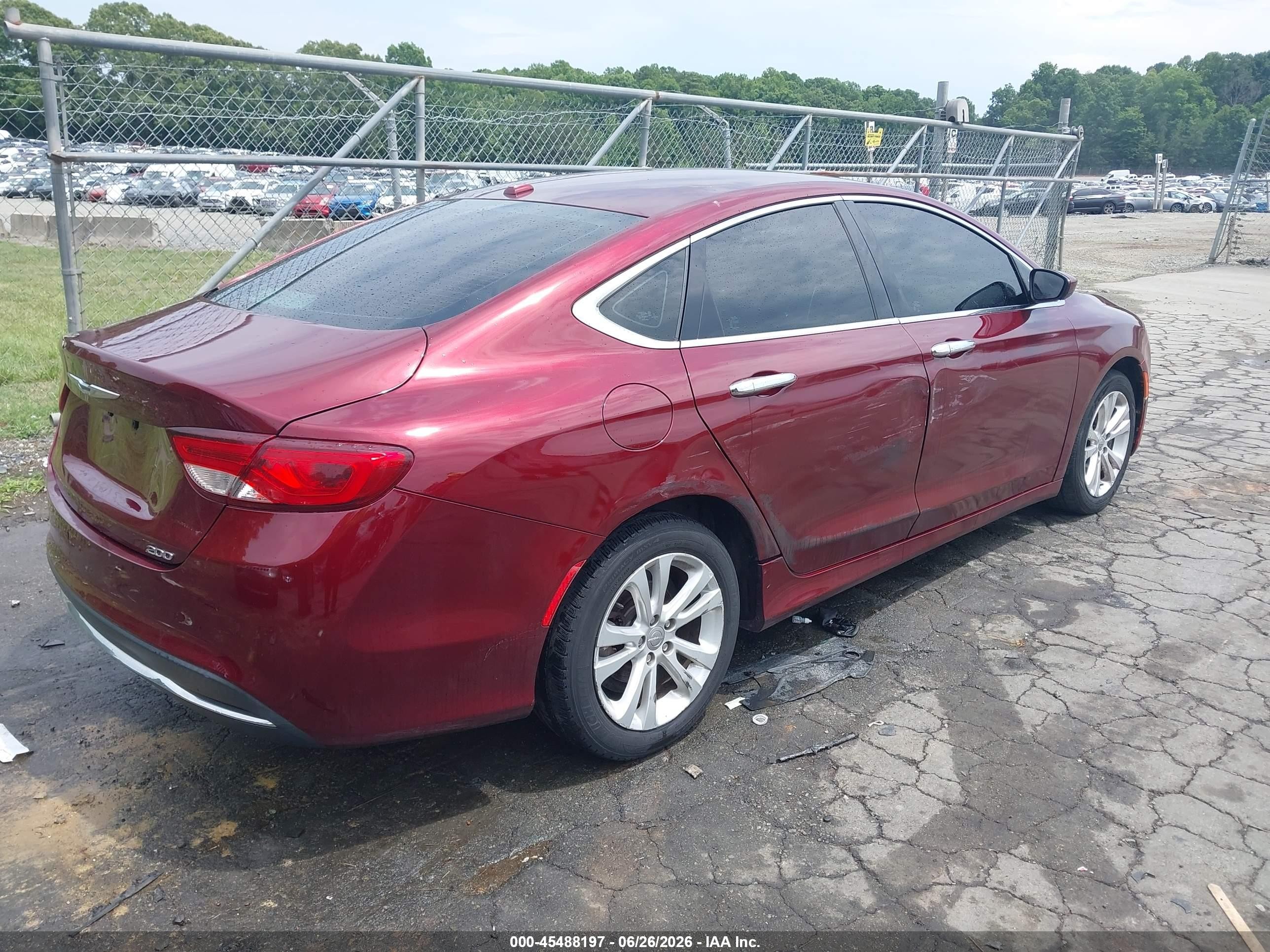 2015 Chrysler 200 Limited Коричневый vin: 1C3CCCAB1FN590621