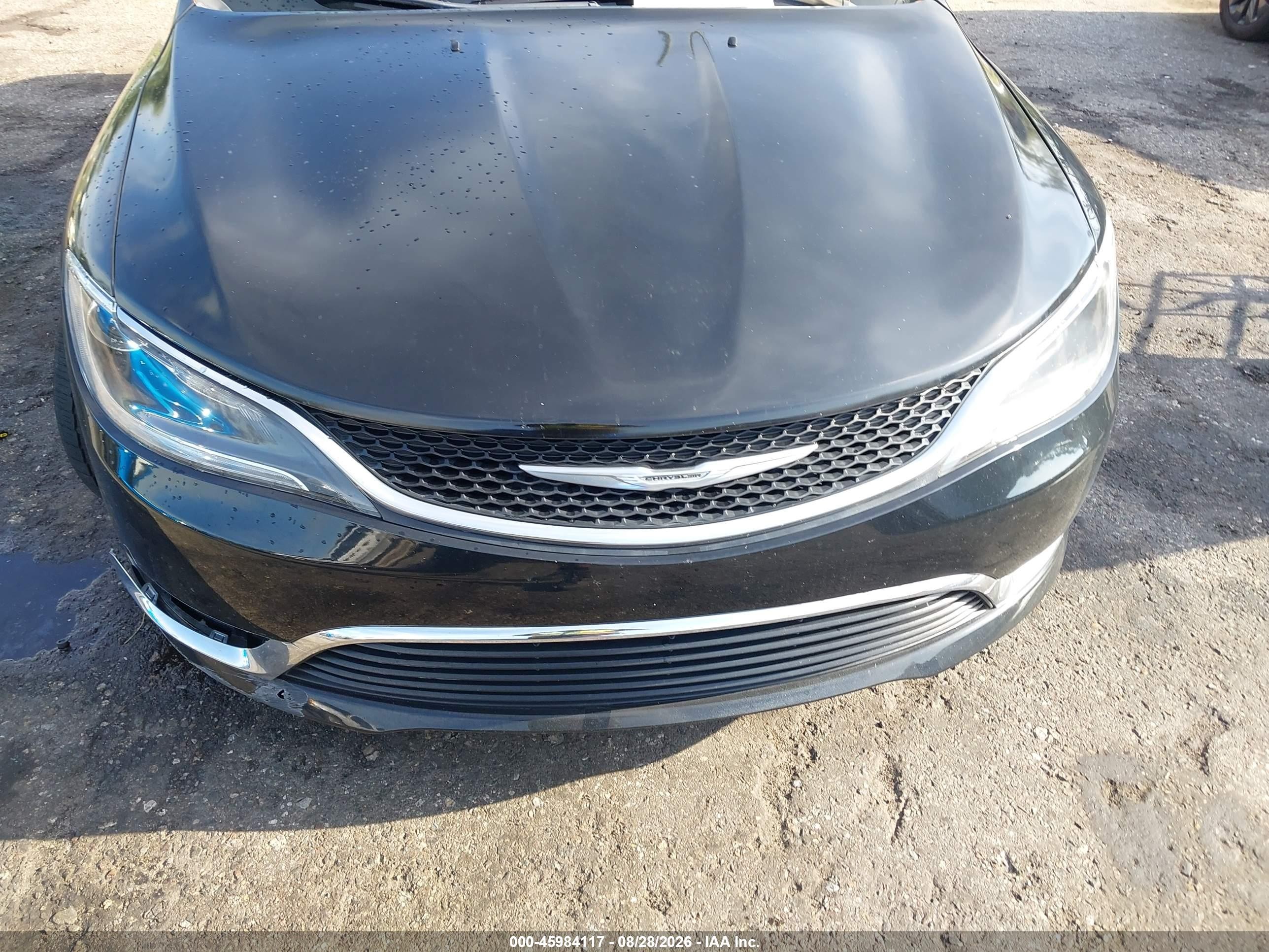 2015 Chrysler 200 Limited Black vin: 1C3CCCAB1FN598802