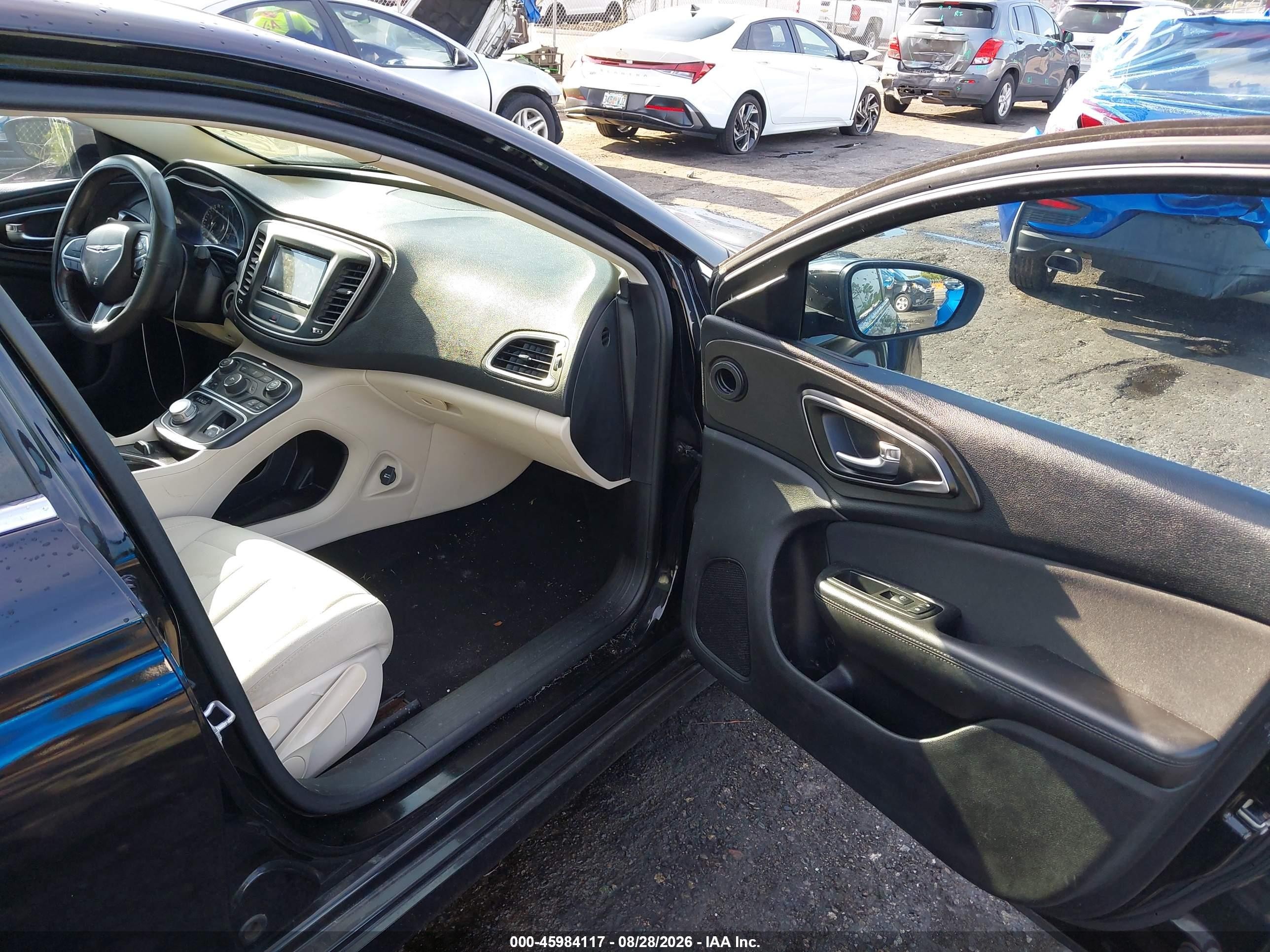 2015 Chrysler 200 Limited Black vin: 1C3CCCAB1FN598802