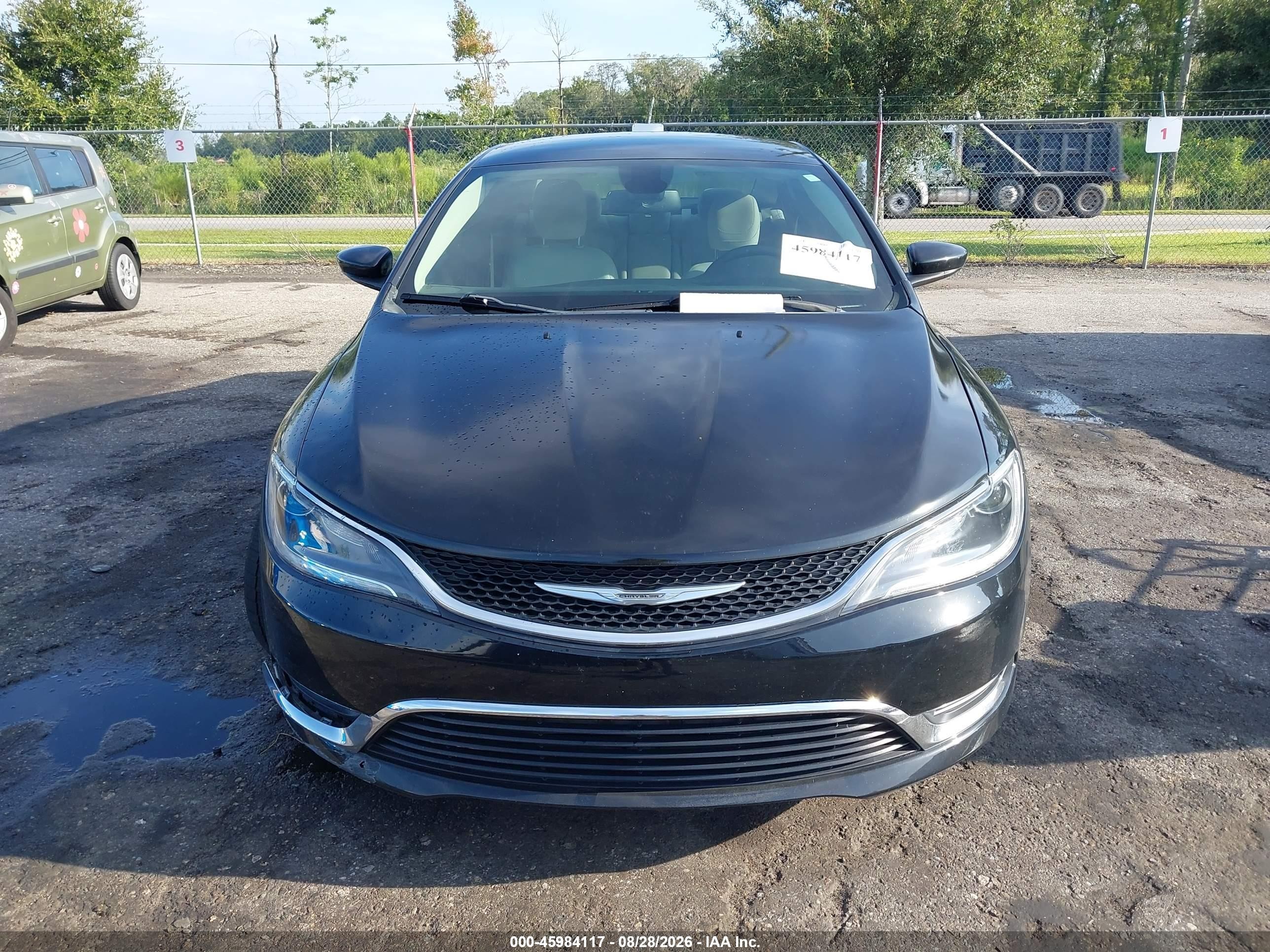 2015 Chrysler 200 Limited Black vin: 1C3CCCAB1FN598802