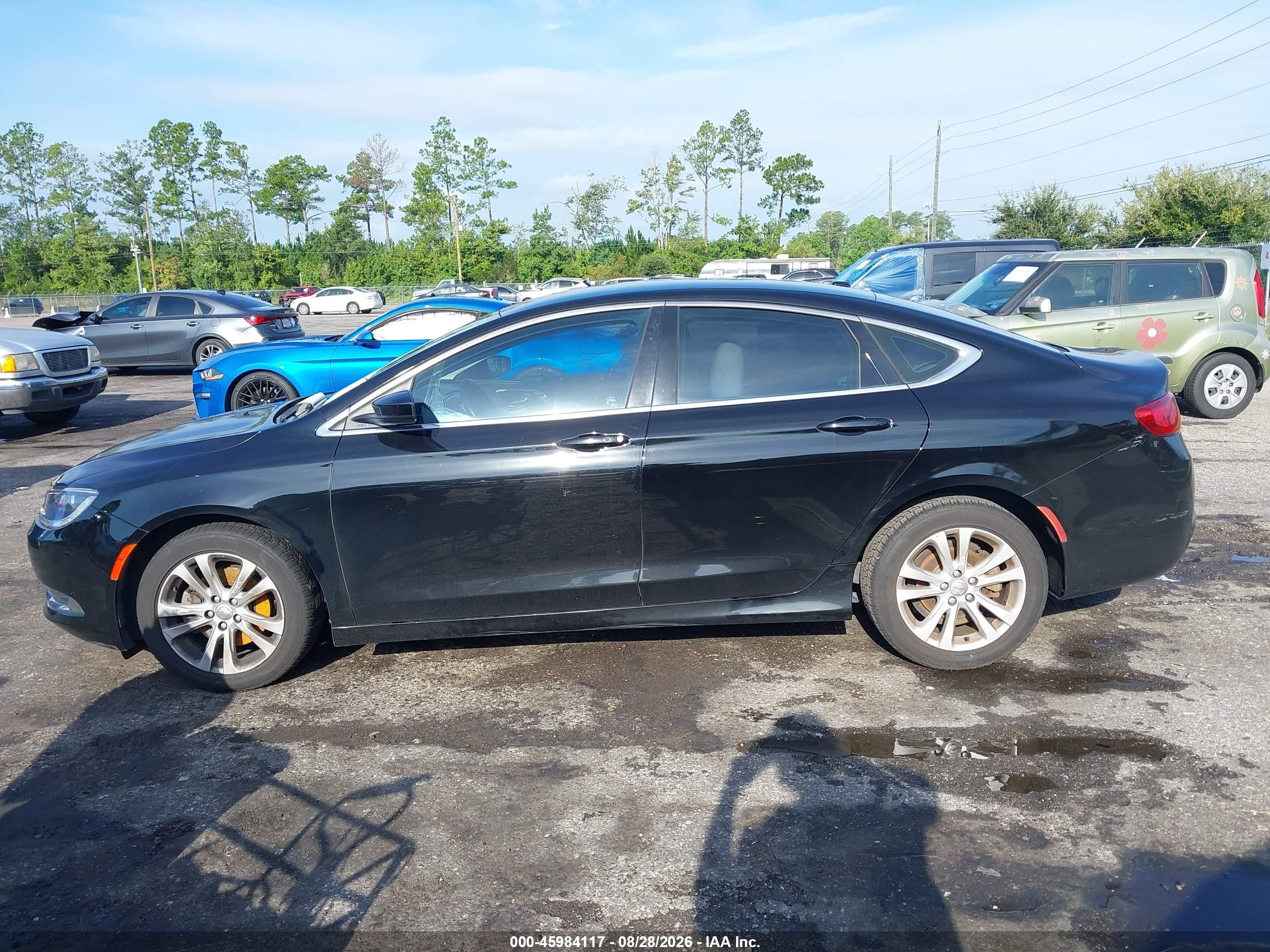 2015 Chrysler 200 Limited Black vin: 1C3CCCAB1FN598802