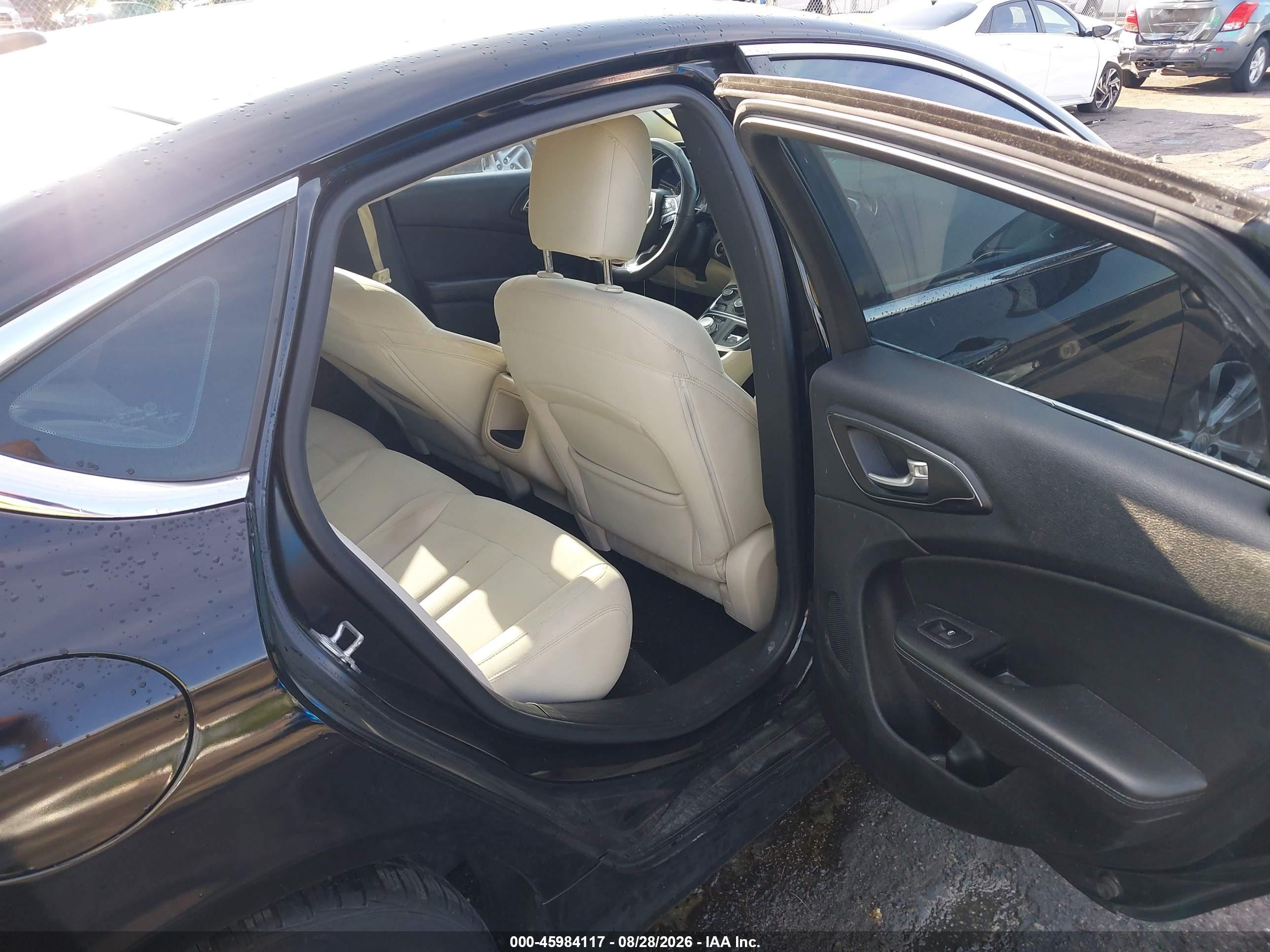 2015 Chrysler 200 Limited Black vin: 1C3CCCAB1FN598802