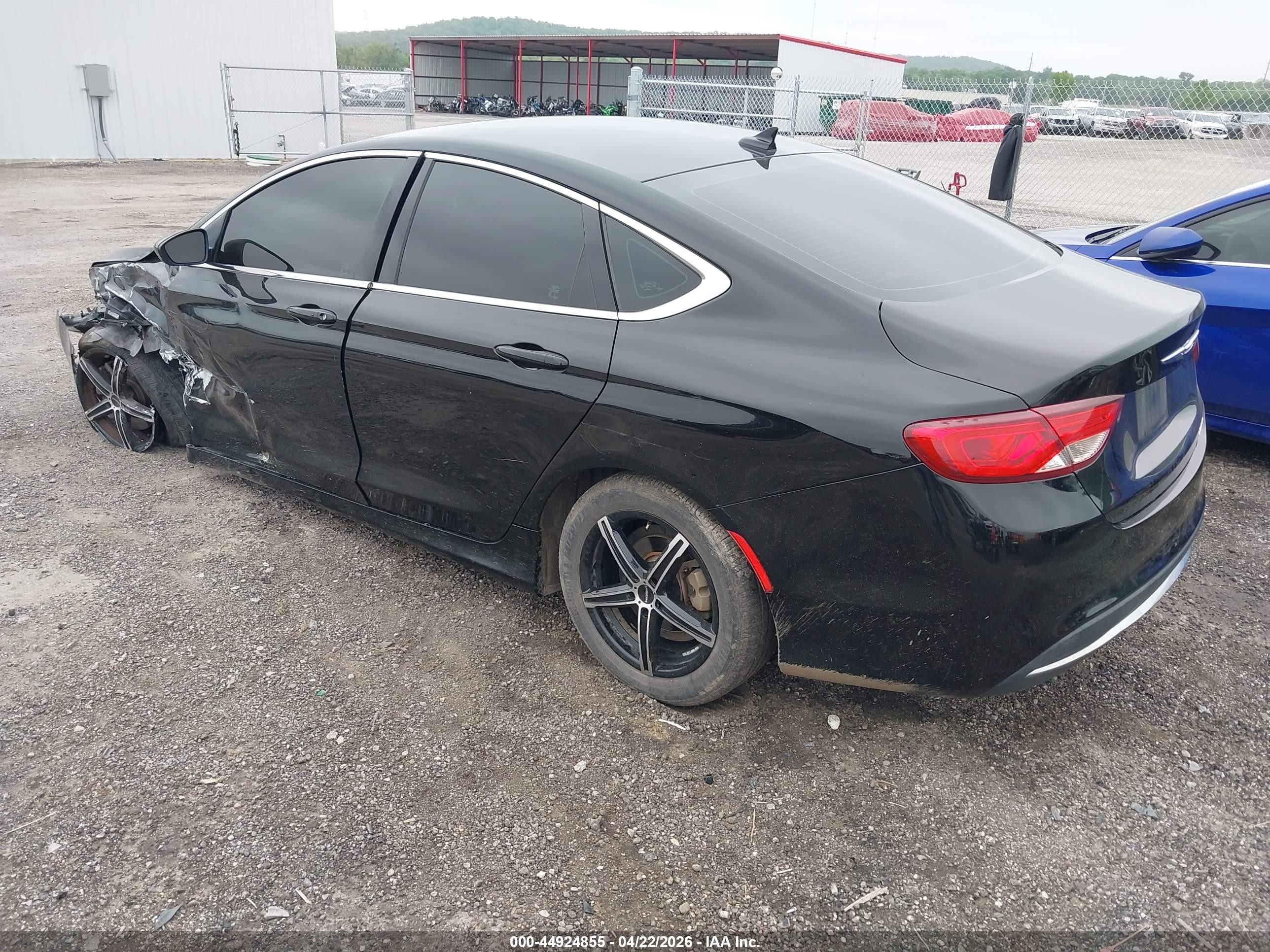 2015 Chrysler 200 Limited Black vin: 1C3CCCAB1FN634519