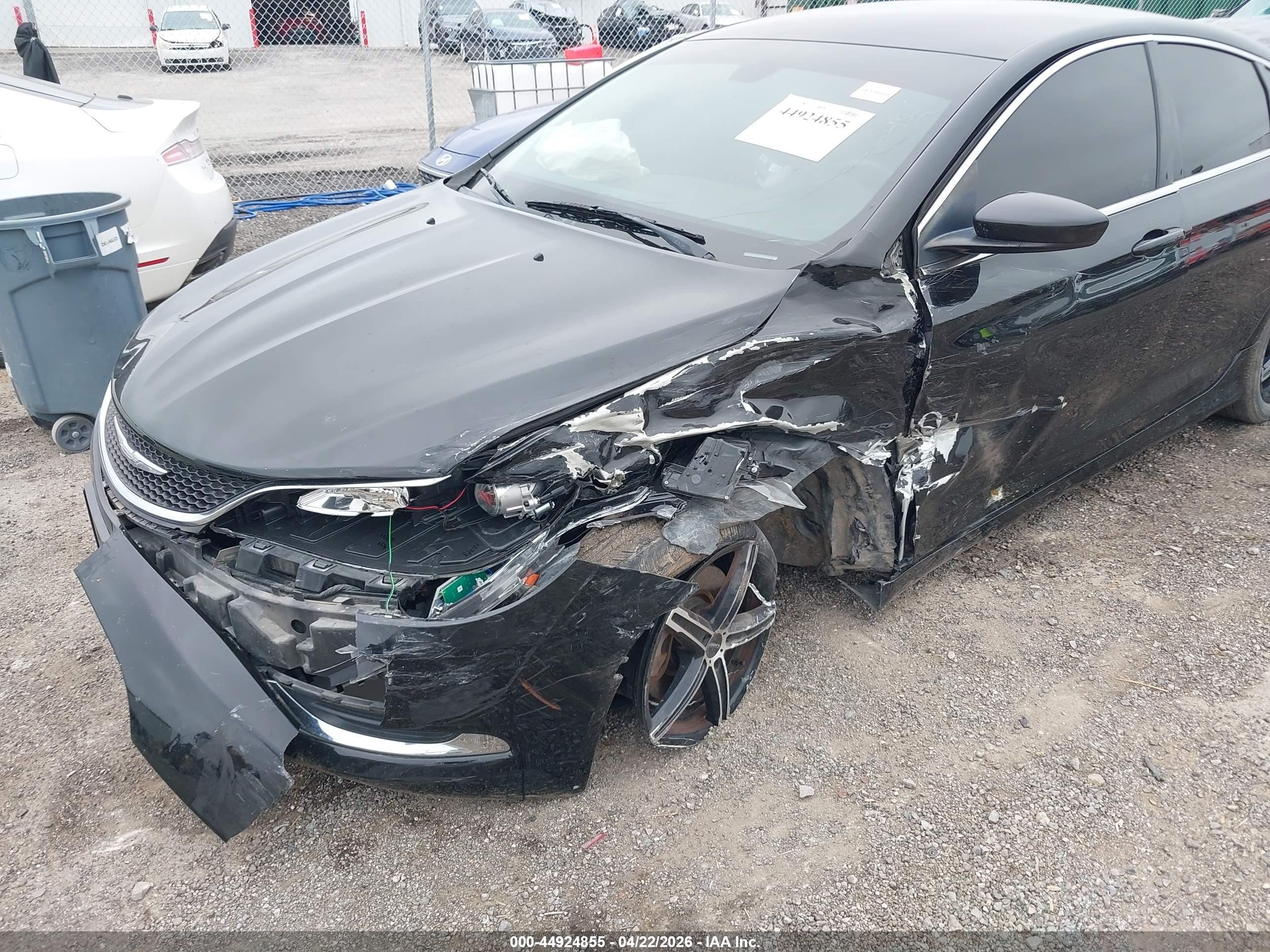2015 Chrysler 200 Limited Black vin: 1C3CCCAB1FN634519