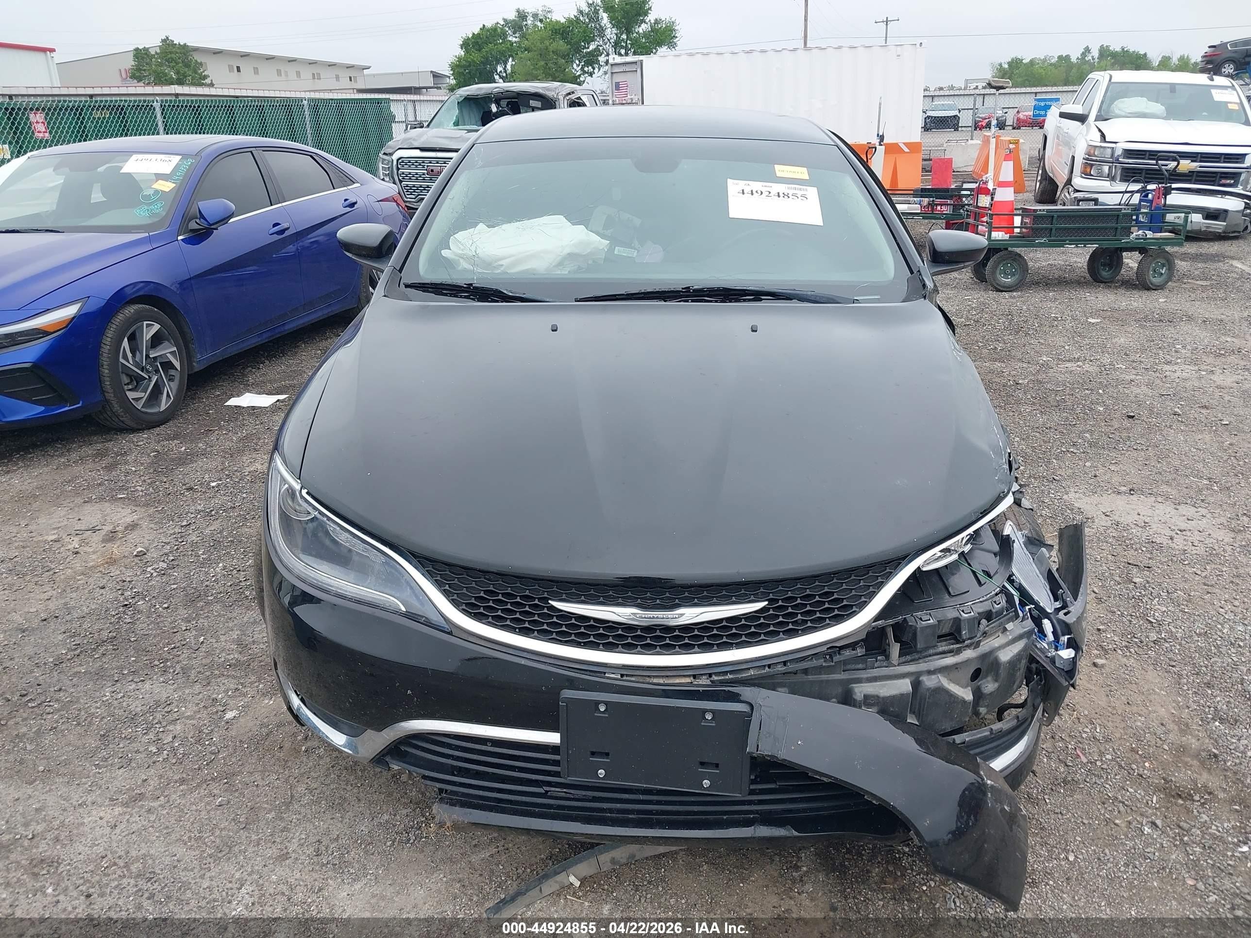 2015 Chrysler 200 Limited Black vin: 1C3CCCAB1FN634519