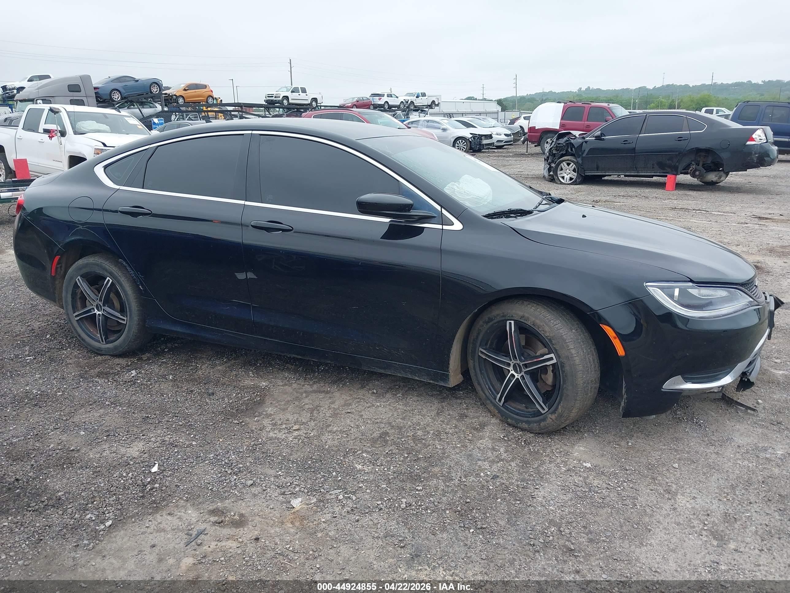 2015 Chrysler 200 Limited Black vin: 1C3CCCAB1FN634519