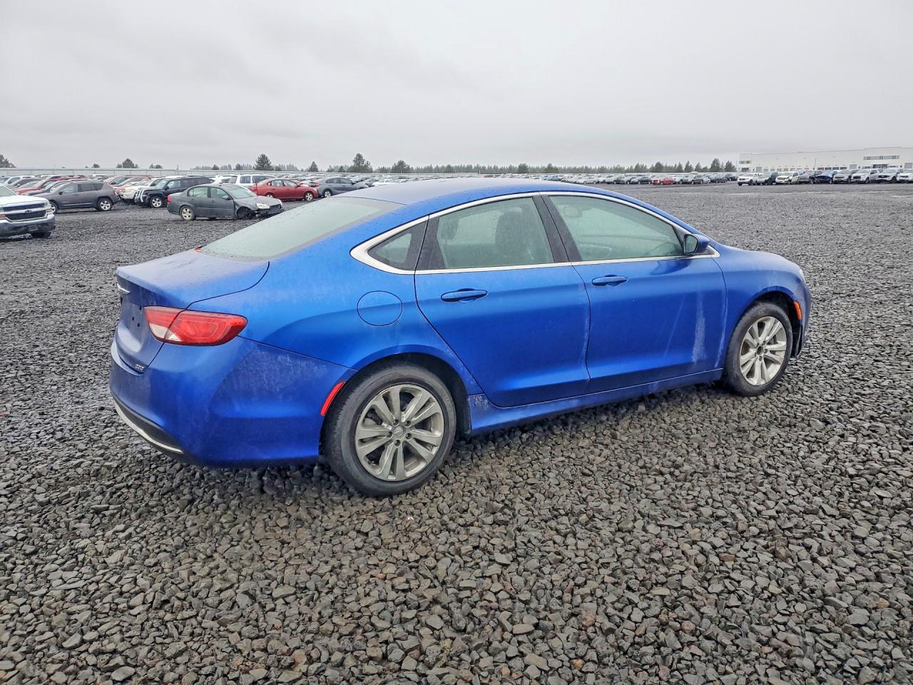 2015 Chrysler 200 Limited Blue vin: 1C3CCCAB1FN637095