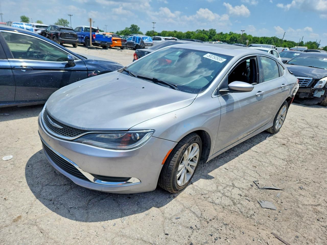 2015 Chrysler 200 Limited Серебряный vin: 1C3CCCAB1FN637484