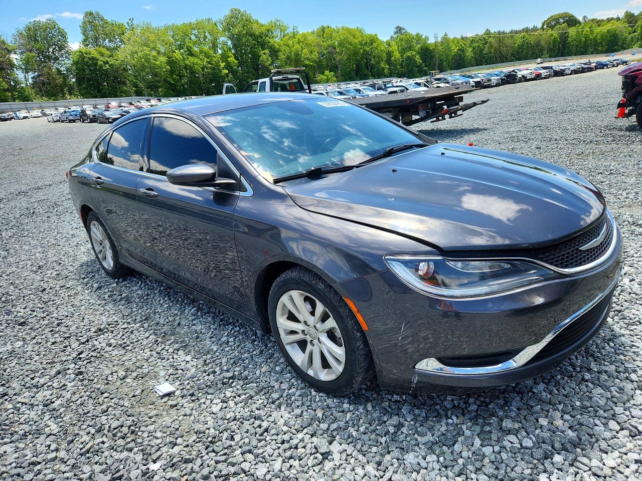 2015 Chrysler 200 Limited Charcoal vin: 1C3CCCAB1FN664359