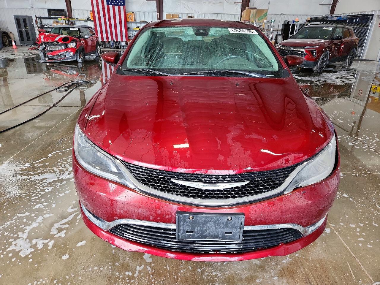 2015 Chrysler 200 Limited Темно-бордовый vin: 1C3CCCAB1FN667276