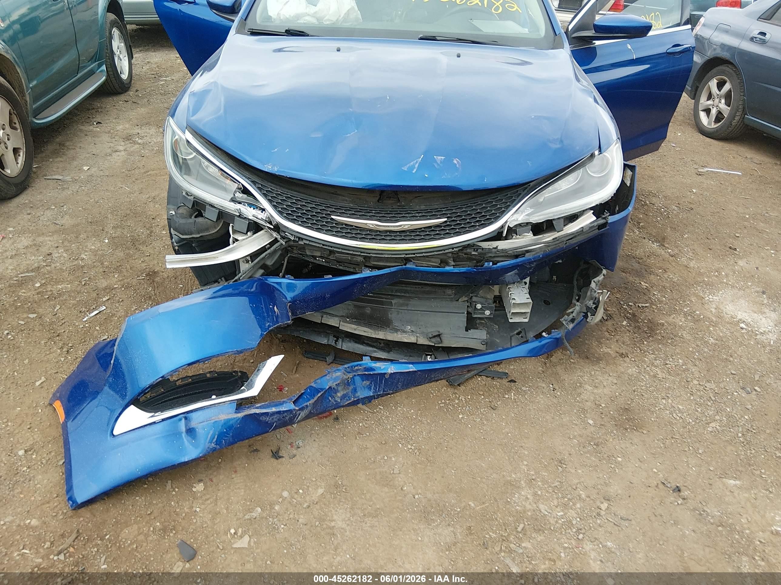 2015 Chrysler 200 Limited Blue vin: 1C3CCCAB1FN670517