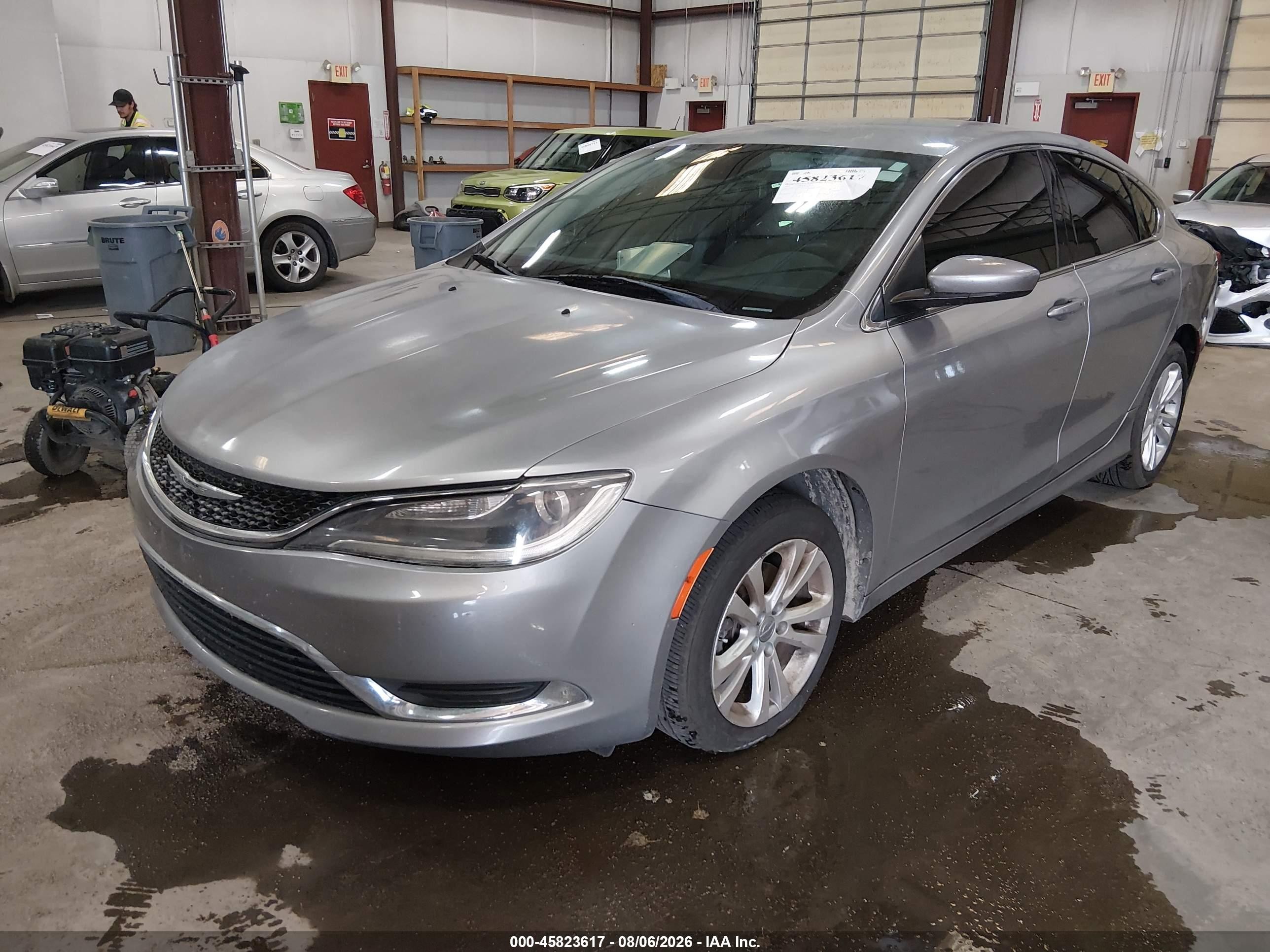 2015 Chrysler 200 Limited Gray vin: 1C3CCCAB1FN691786