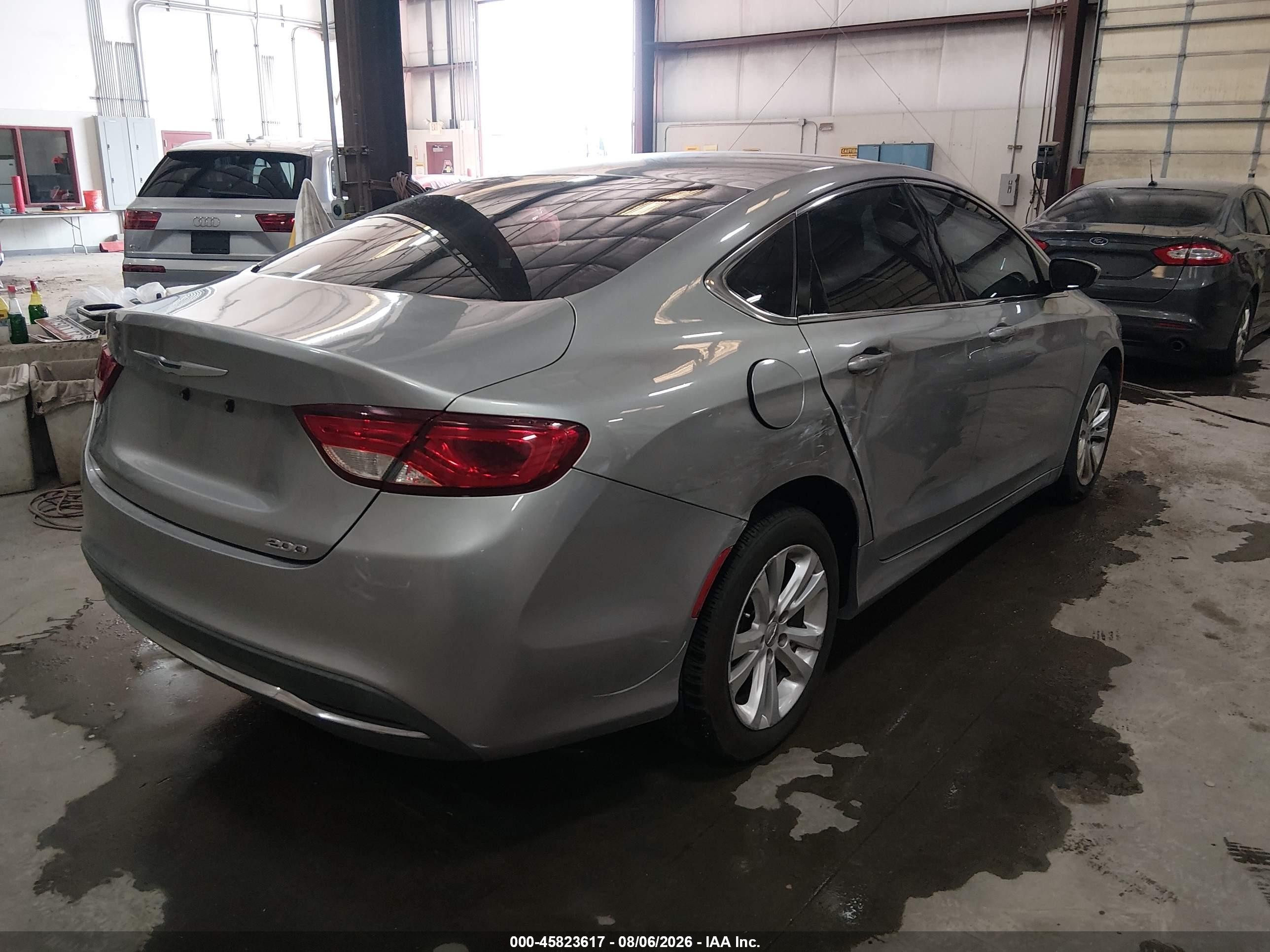 2015 Chrysler 200 Limited Gray vin: 1C3CCCAB1FN691786