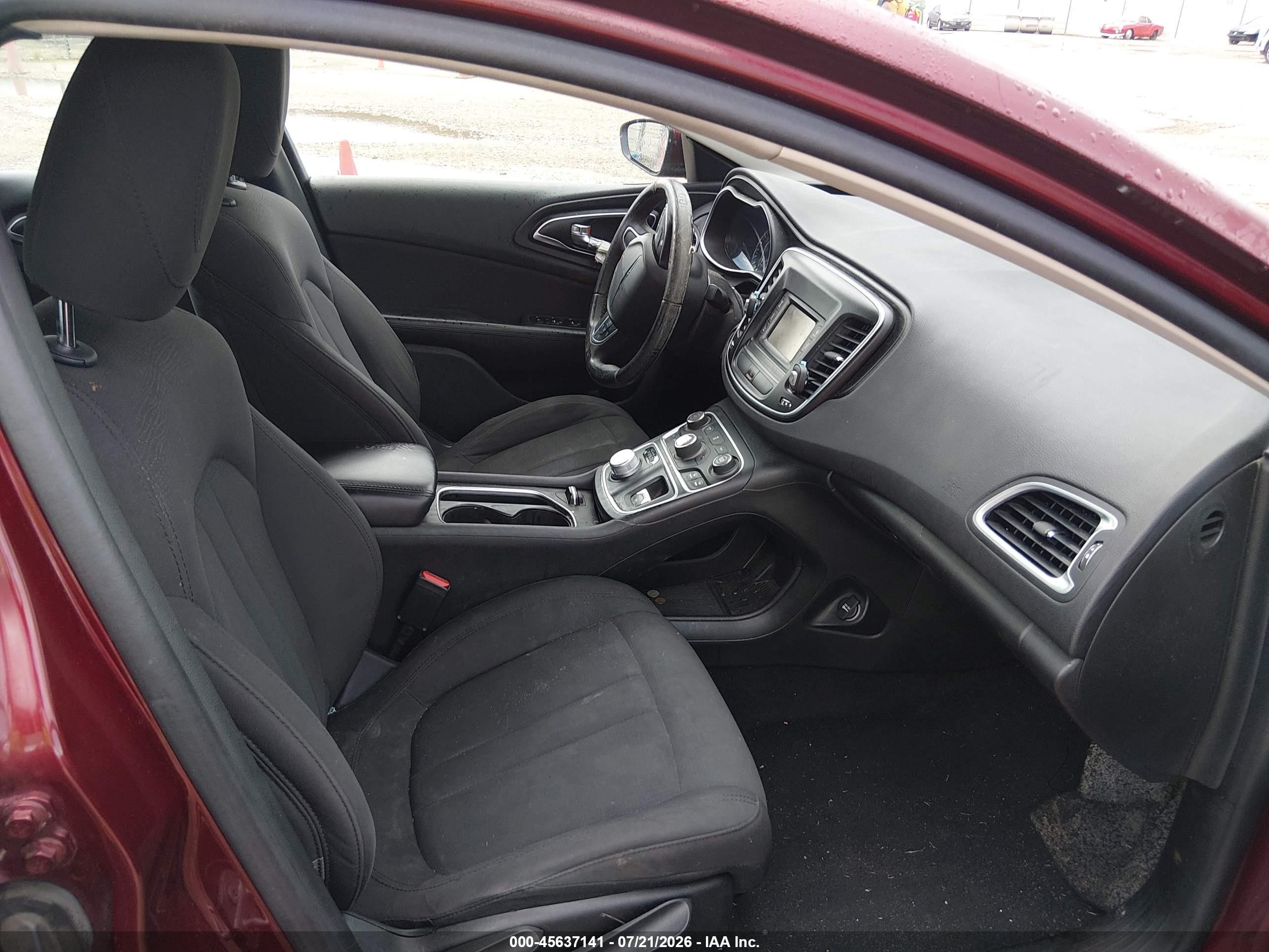 2015 Chrysler 200 Limited Maroon vin: 1C3CCCAB1FN722552