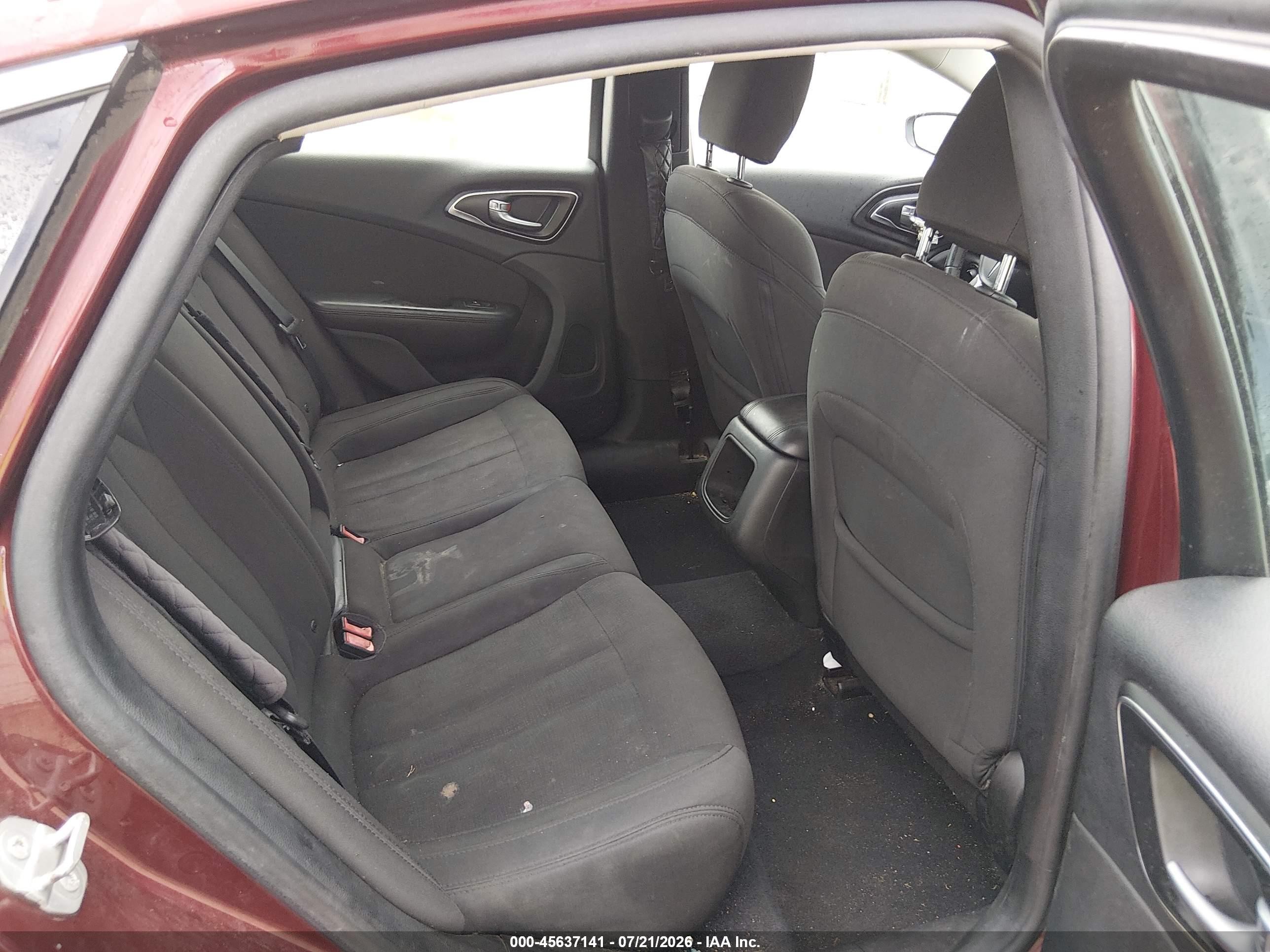 2015 Chrysler 200 Limited Maroon vin: 1C3CCCAB1FN722552