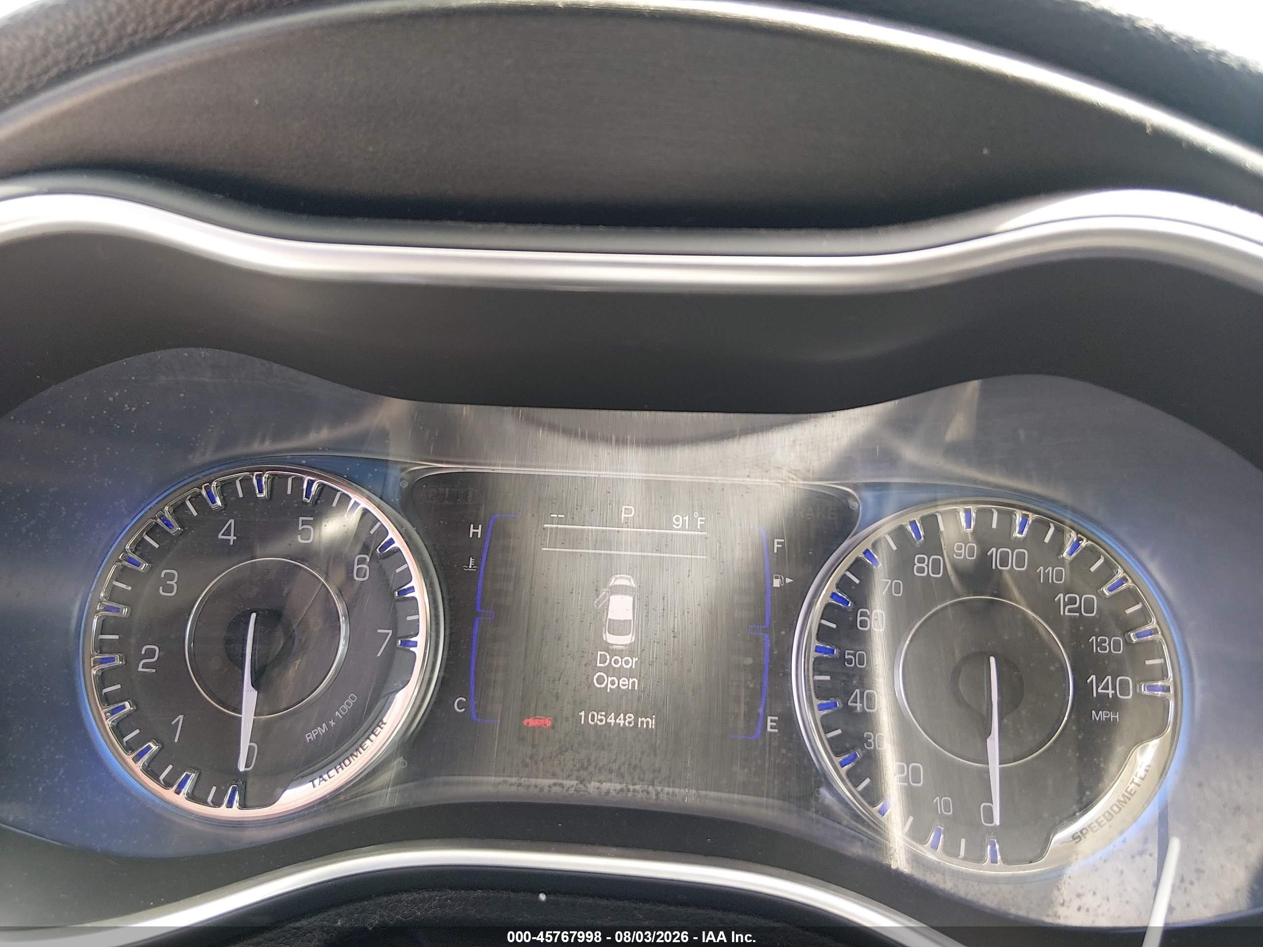 2015 Chrysler 200 Limited Серый vin: 1C3CCCAB1FN726164