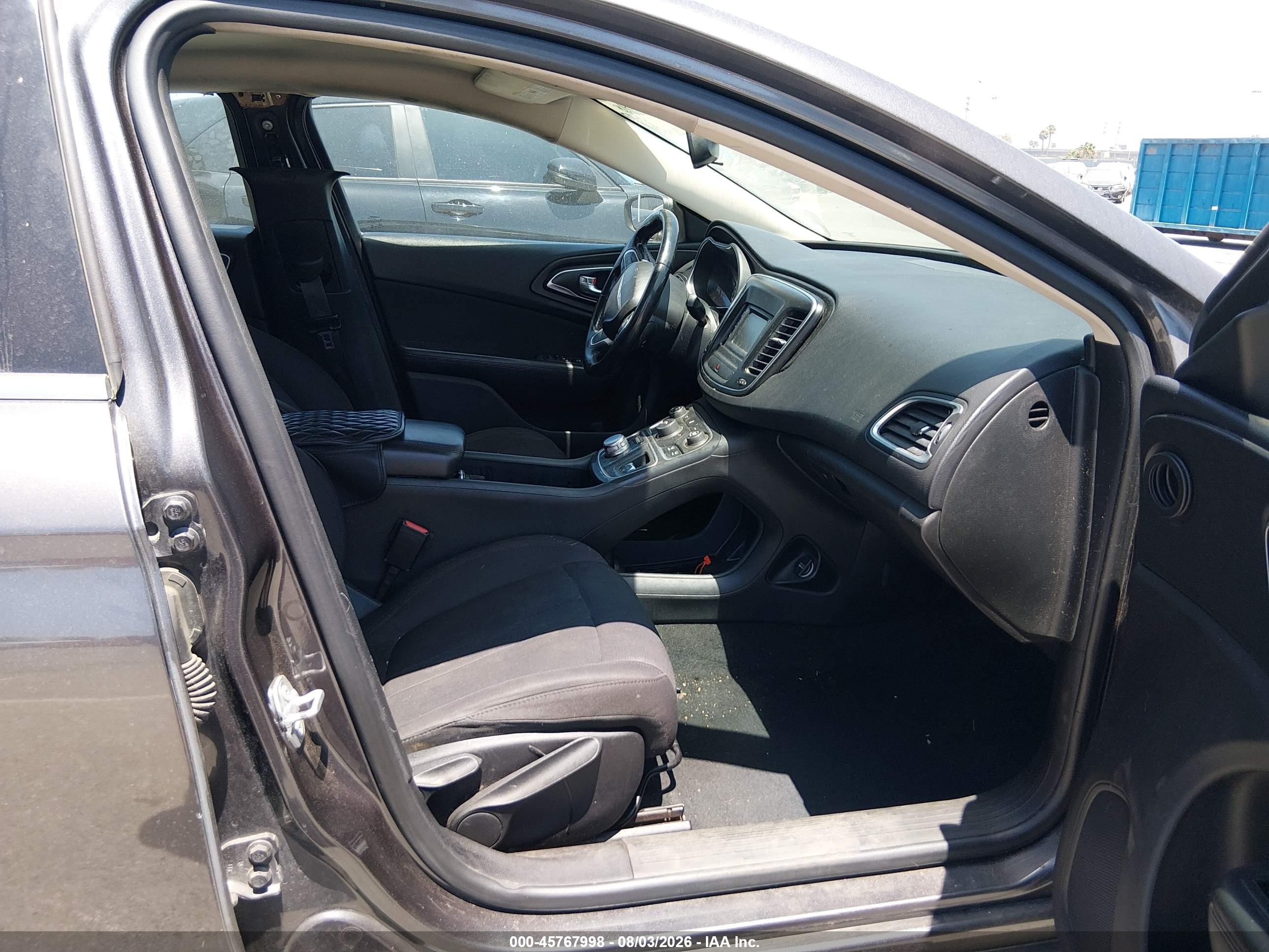 2015 Chrysler 200 Limited Серый vin: 1C3CCCAB1FN726164