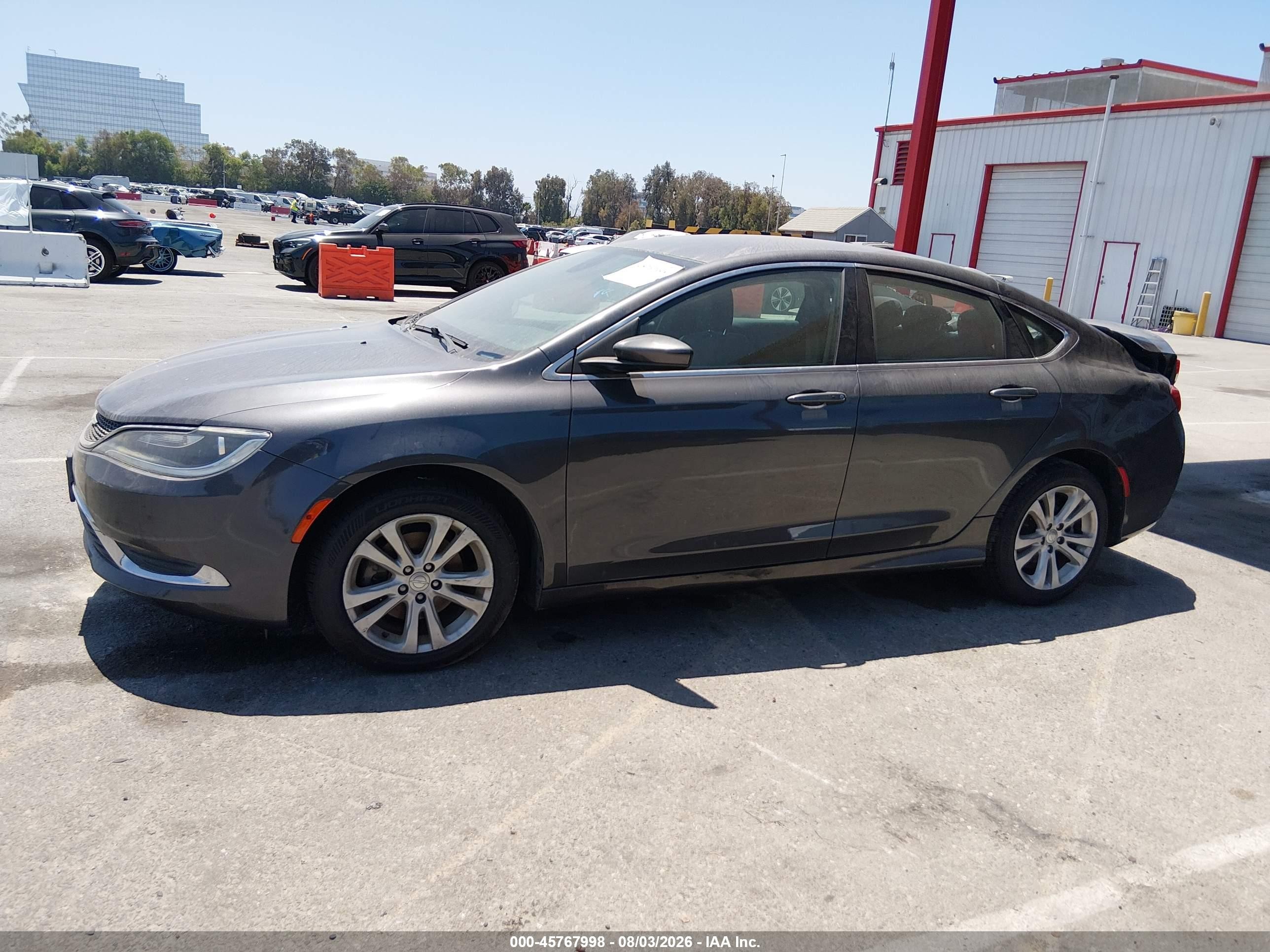 2015 Chrysler 200 Limited Серый vin: 1C3CCCAB1FN726164