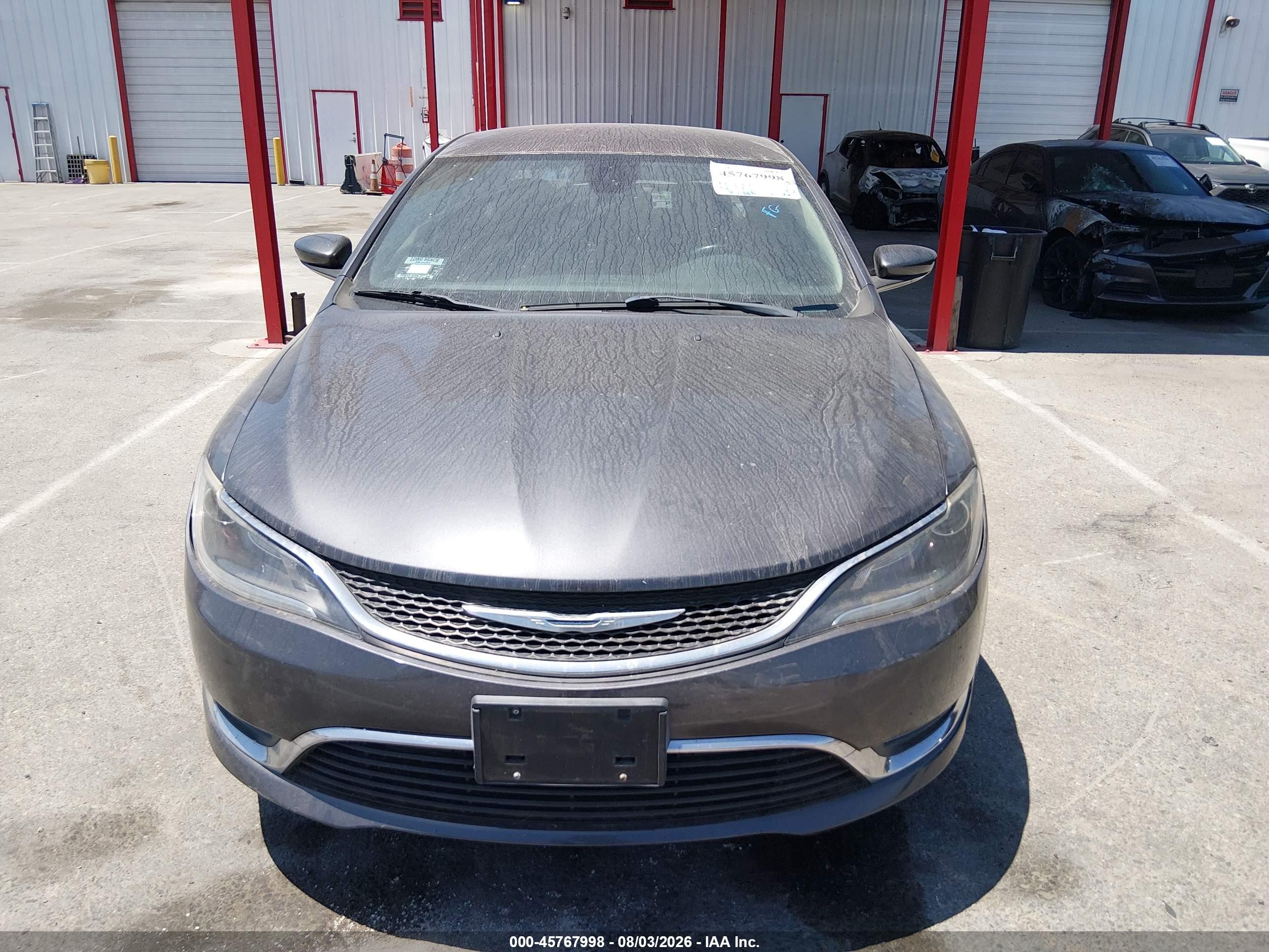 2015 Chrysler 200 Limited Серый vin: 1C3CCCAB1FN726164