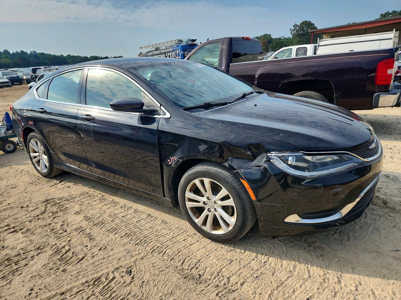 2015 Chrysler 200 Limited Black vin: 1C3CCCAB1FN730179