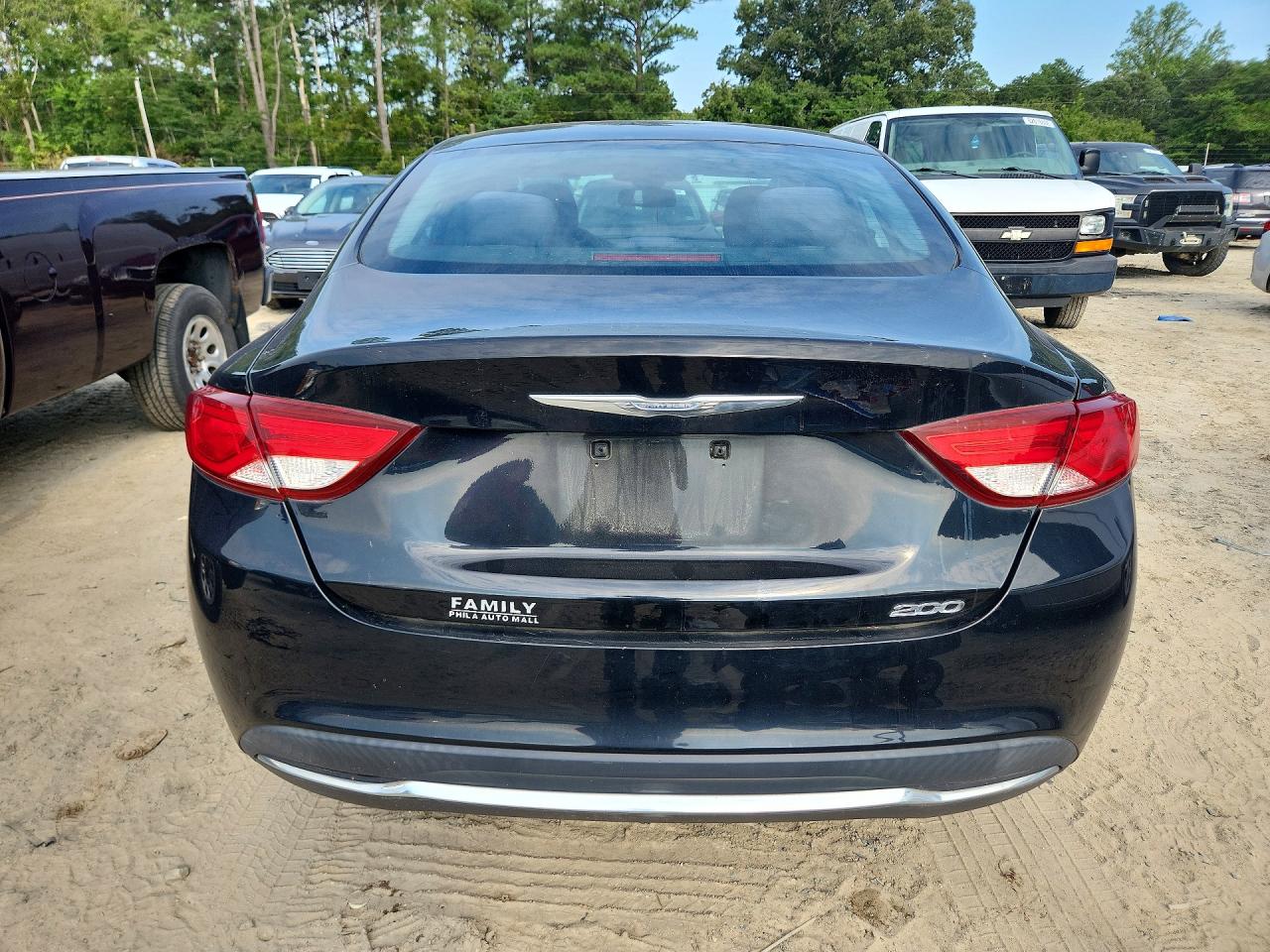 2015 Chrysler 200 Limited Black vin: 1C3CCCAB1FN730179
